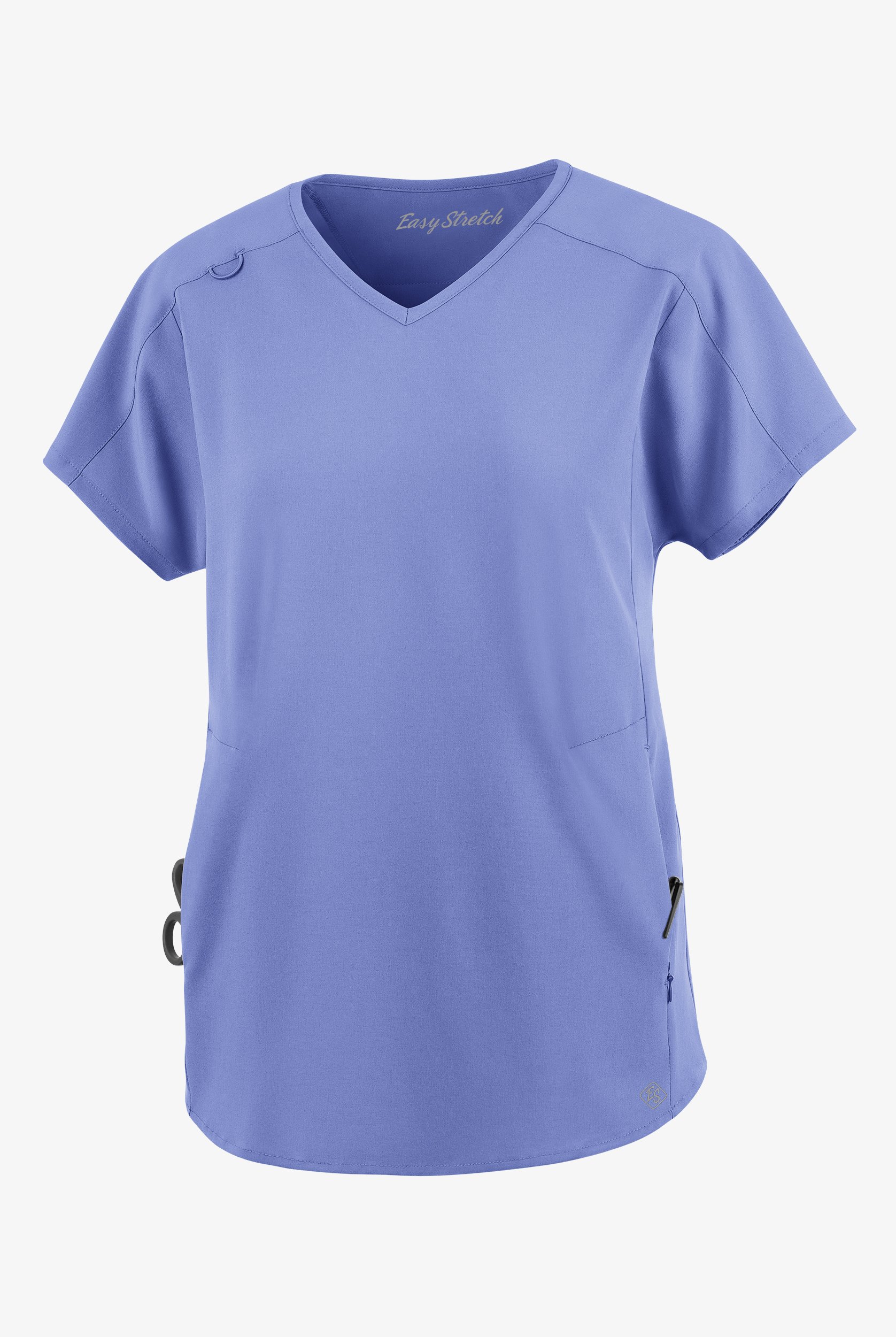 Blusa m&eacute;dica holgada Easy STRETCH Sierra con cuello en V y 2 bolsillos para mujer