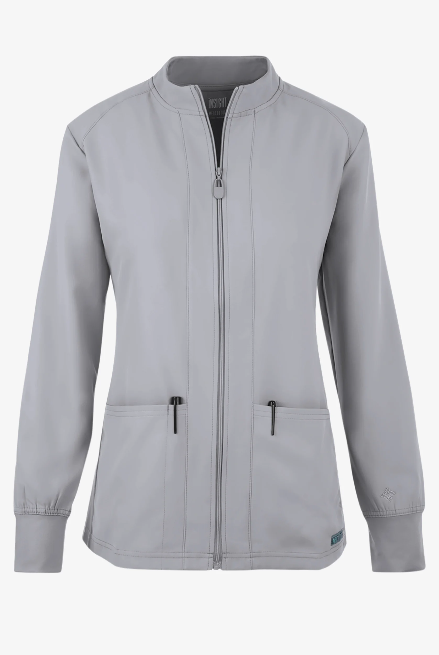 Chaqueta m&eacute;dica abrigada Med Couture Insight con cremallera y 3 bolsillos para mujer