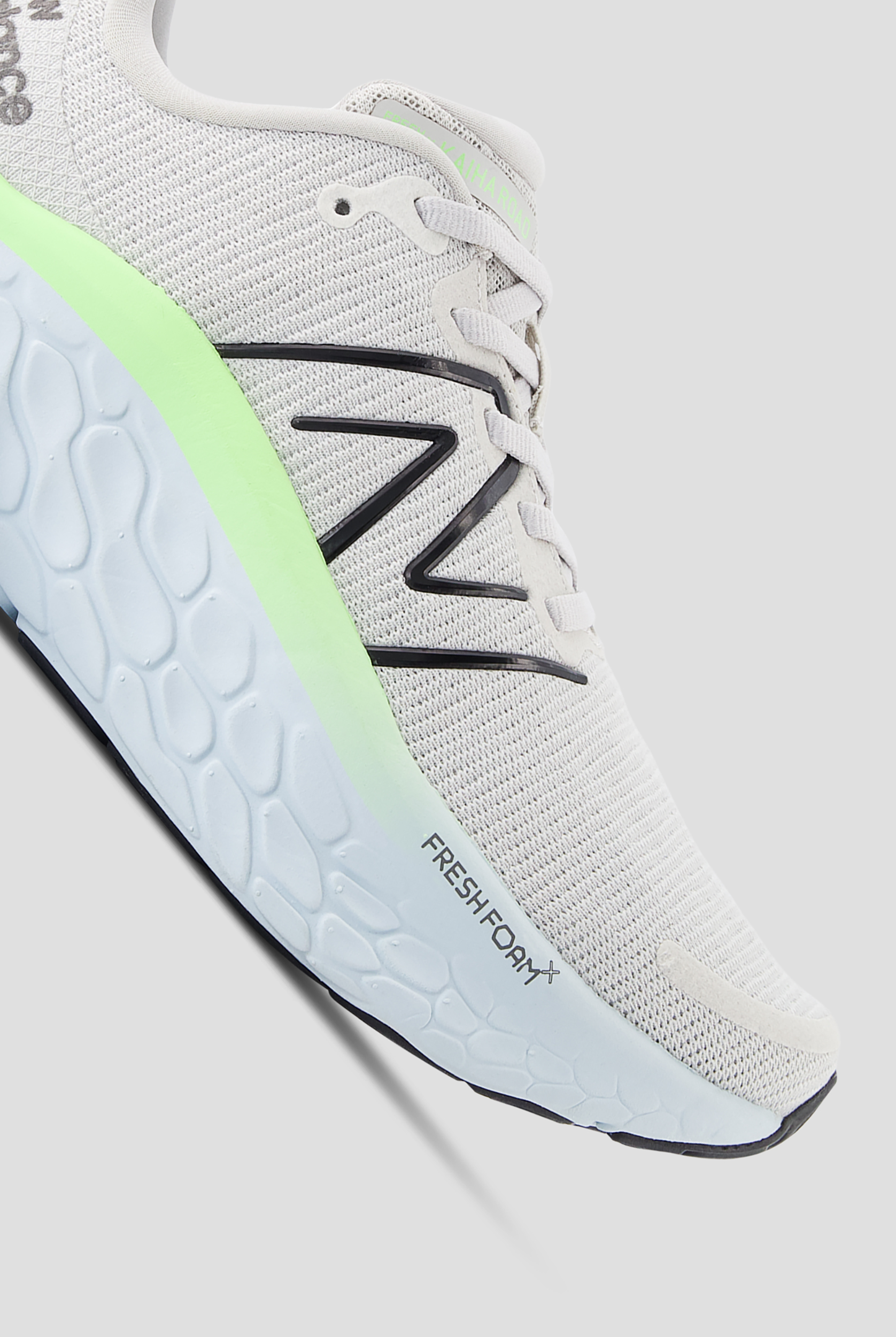 New Balance Women's Kaiha Grey Matter/Mint Flash Athletic Lace Up Shoes