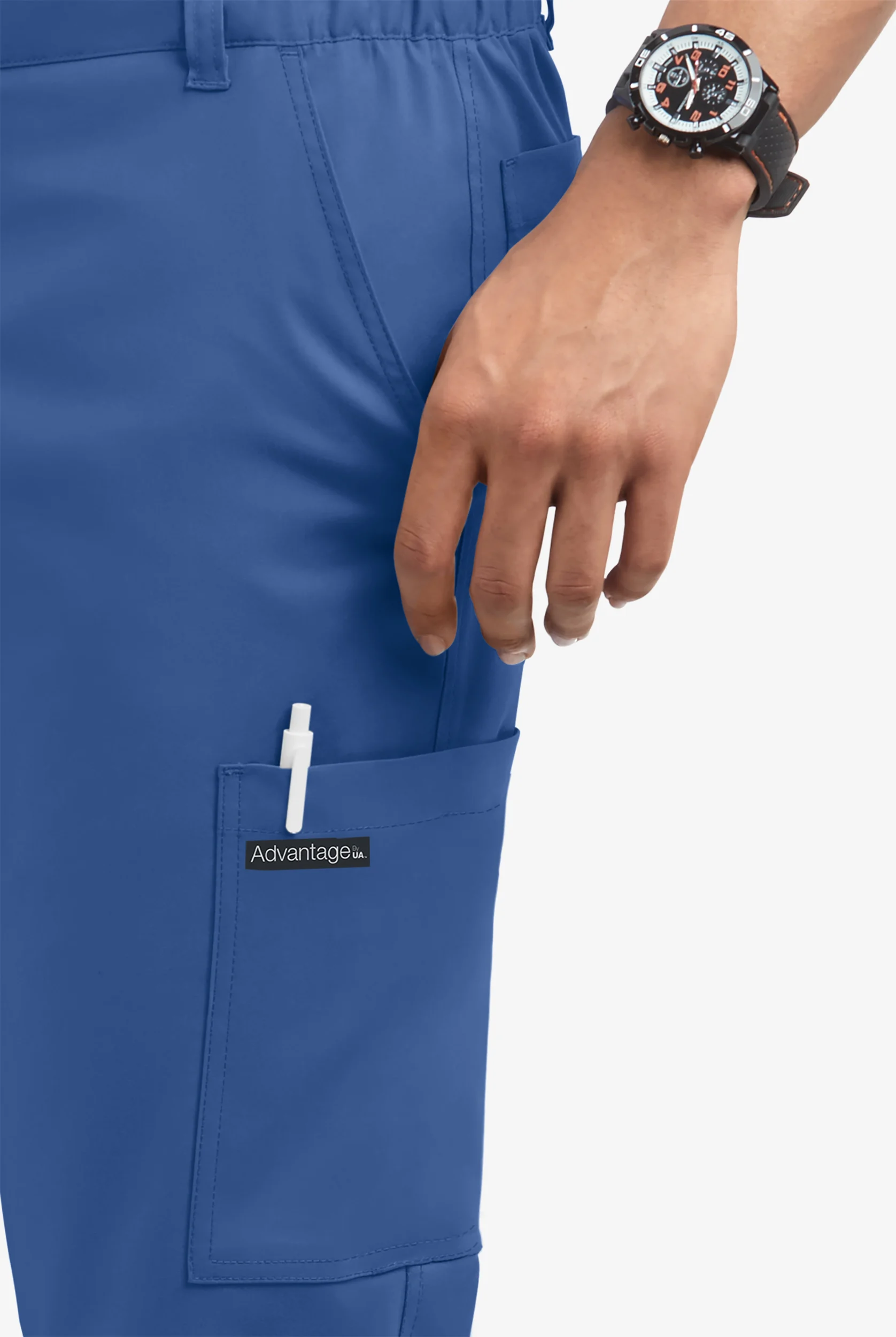 Pantalón médico UA Advantage STRETCH estilo cargo con 7 bolsillos para hombre