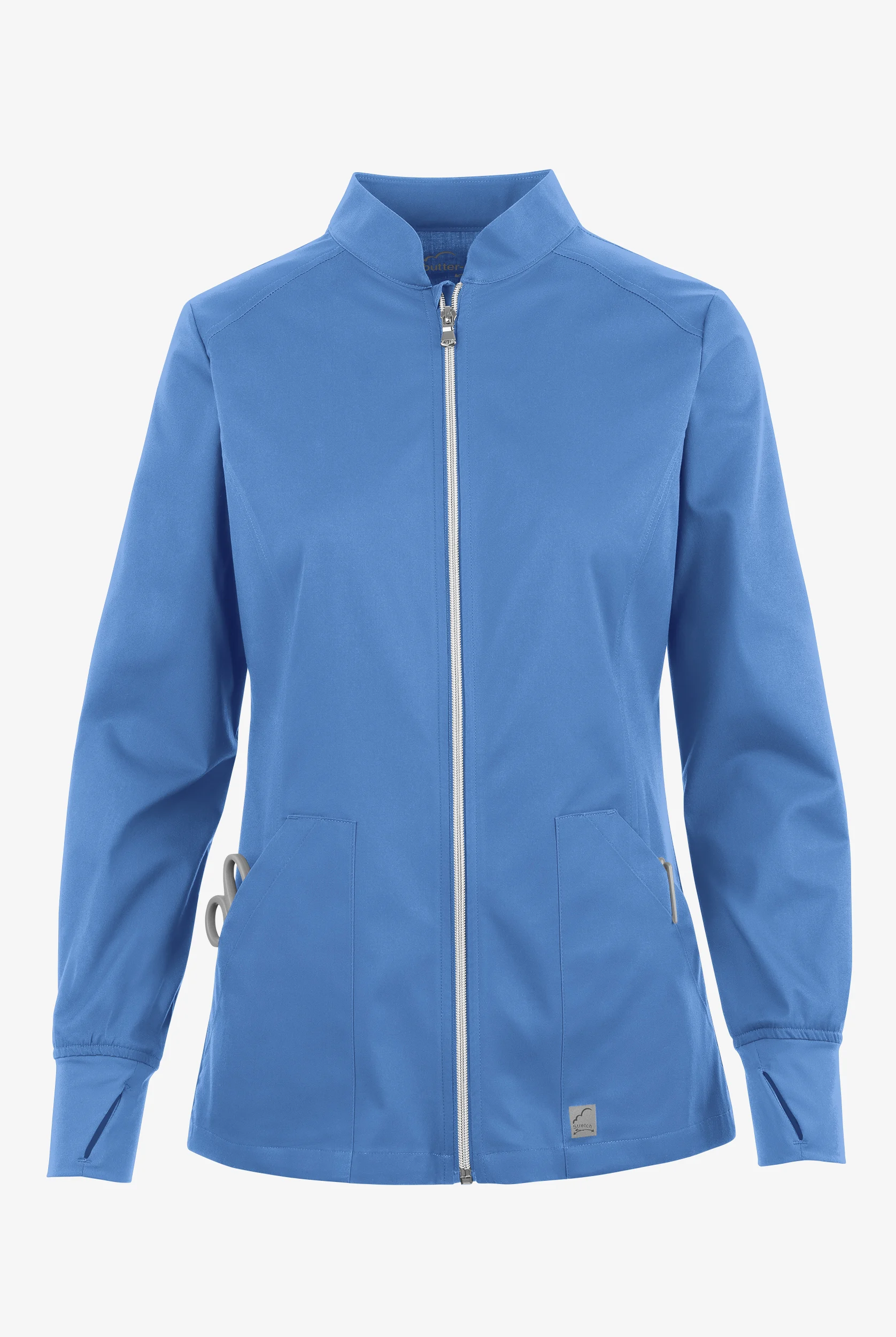 Butter-Soft STRETCH Women's 3-Pocket Zip Front Scrub Jacket