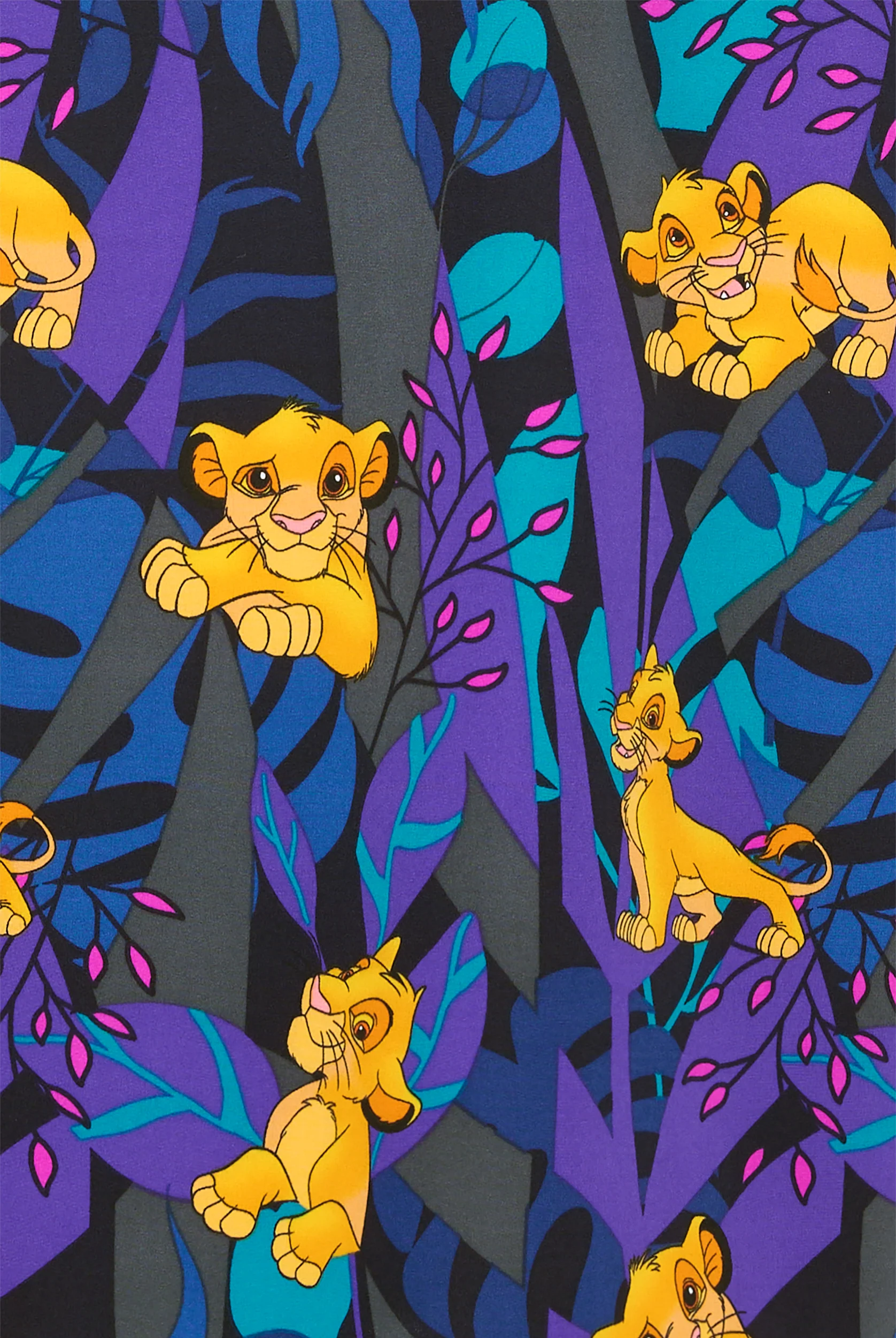 Chaqueta médica estampada Tooniforms Disney's Lion King Sensational Simba STRETCH con cuello en V y 2 bolsillos para mujer