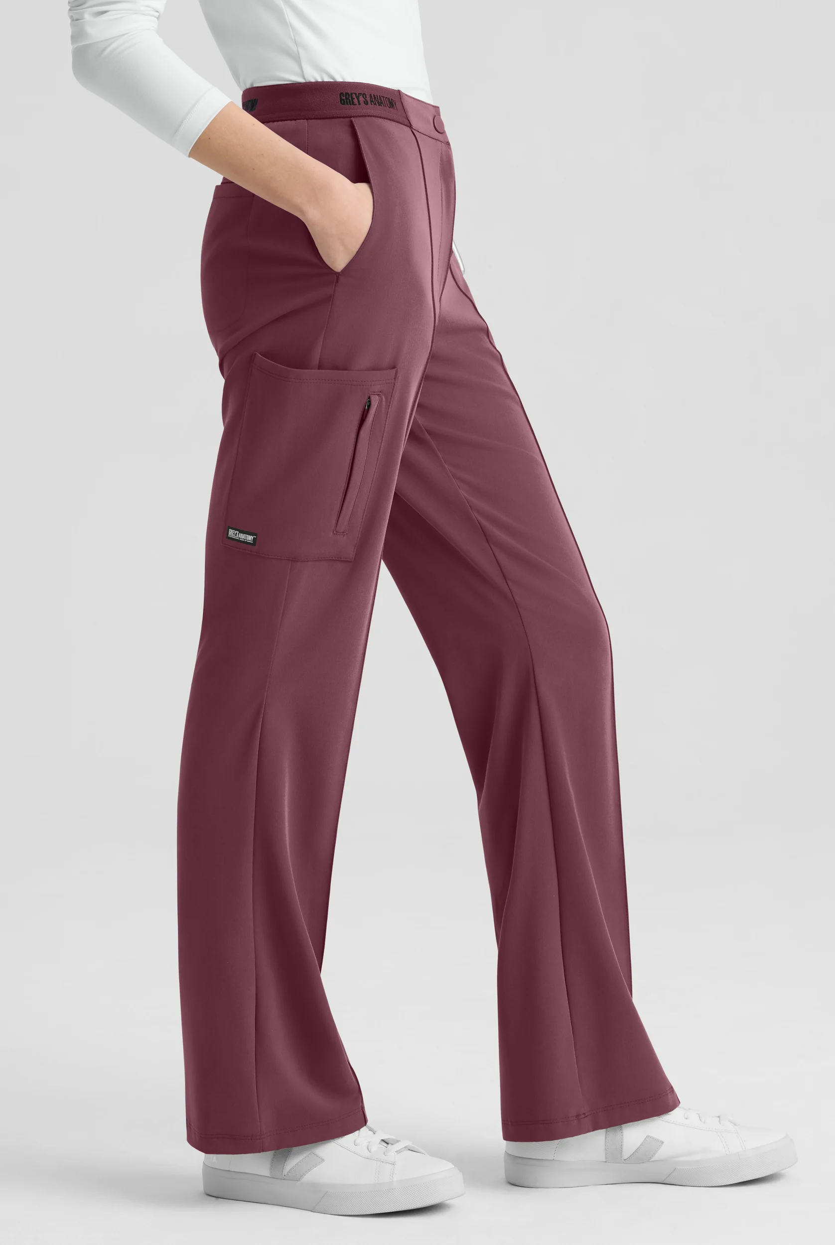 Grey's Anatomy by Barco Cultivate Spring Women's 7-Pocket STRETCH Flare Leg Scrub Pants