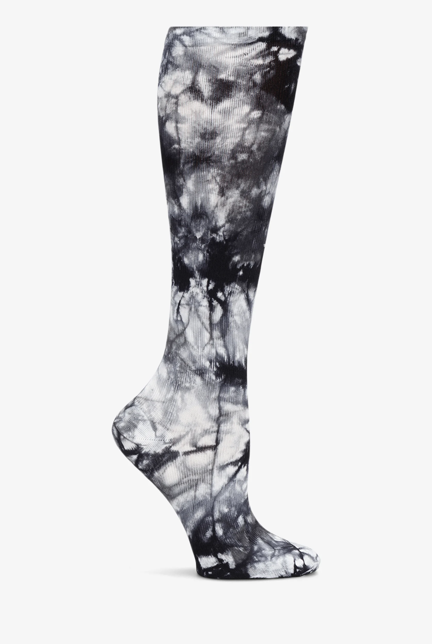 Nurse Mates Grey Tie Dye Extra Wide Calf Women's 12-14 mmHg Light Compression Socks
