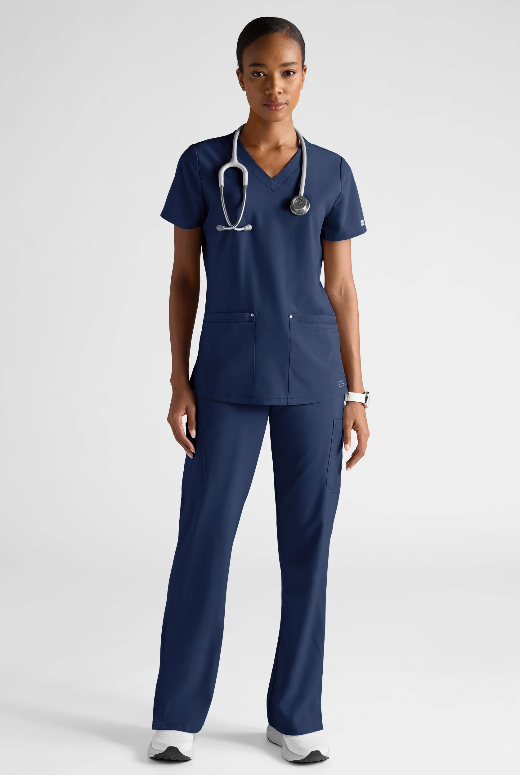 Easy STRETCH Women's 8-Pocket Scrub Set