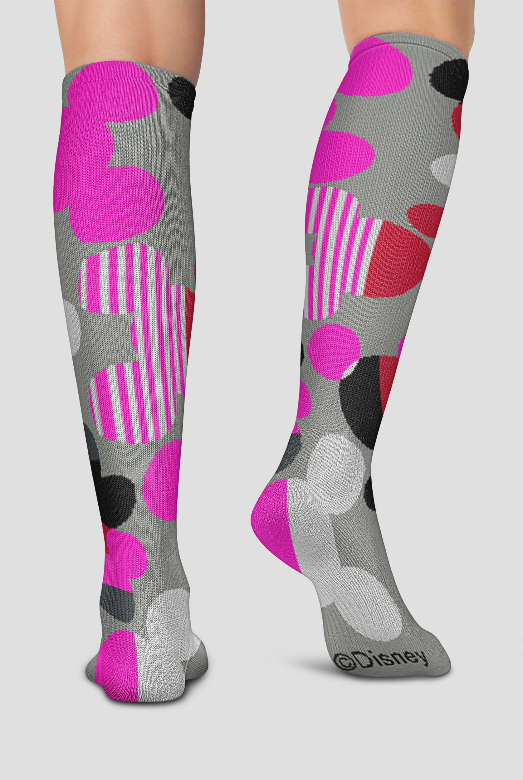 Tooniforms Ears To Mickey Women's 10-15 mmHG Light Compression Socks