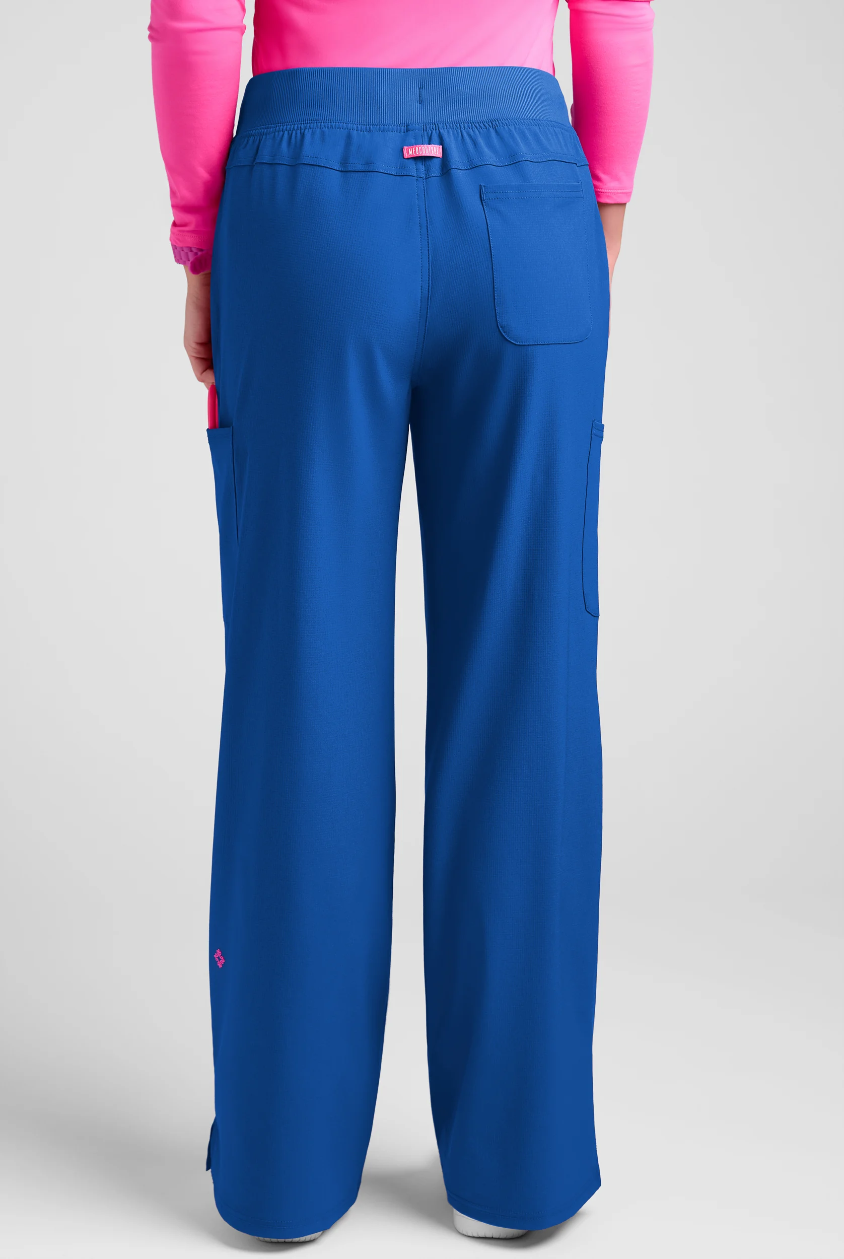 Med Couture Amp Women's 5-Pocket STRETCH High-Rise Wide Leg Cargo Scrub Pant