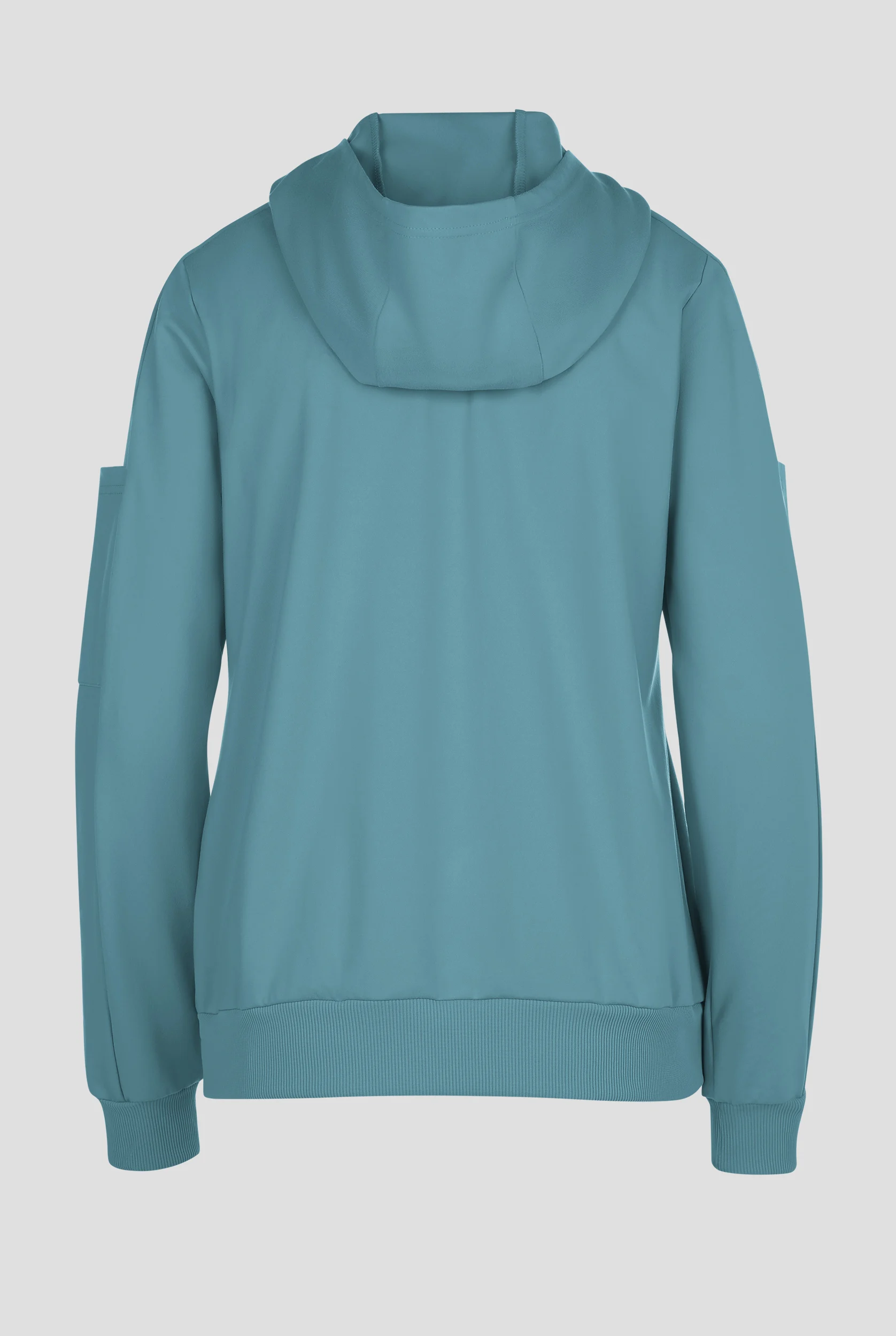 Wink Renew Knit Women's 4-Pocket STRETCH Front Zip Scrub Hoodie Jacket