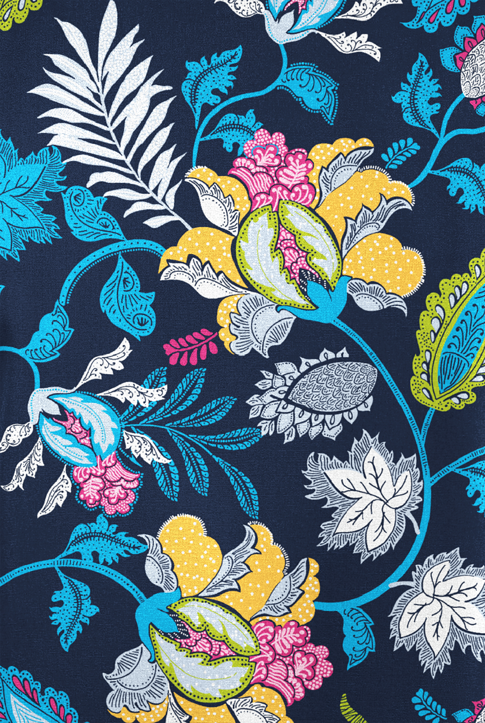 Butter-Soft Originals Imperial Jacobean Women's 3-Pocket Raglan Sleeve Mock Wrap Print Scrub Top