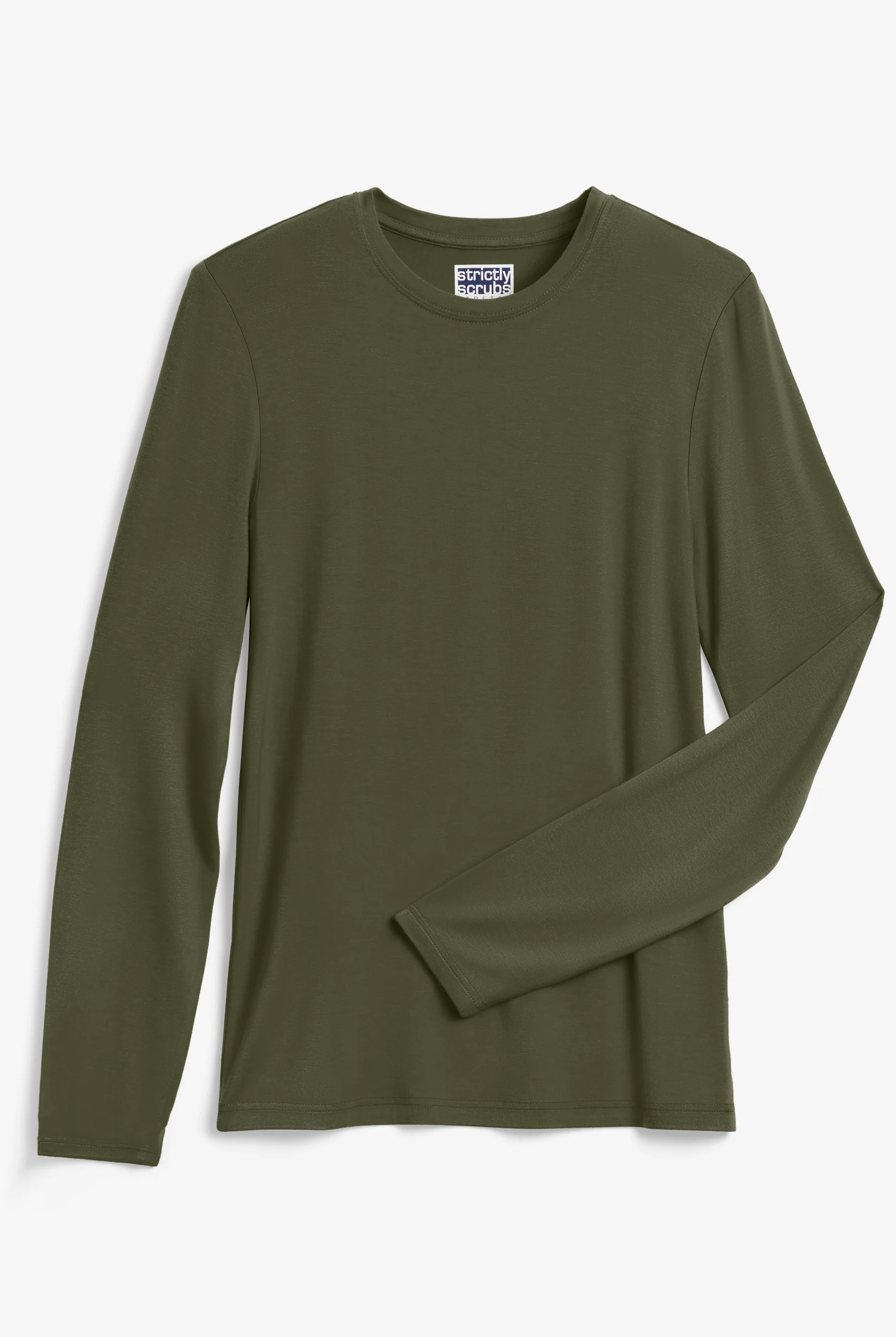 Camiseta médica Strictly Scrubs Stretch con mangas largas para mujer