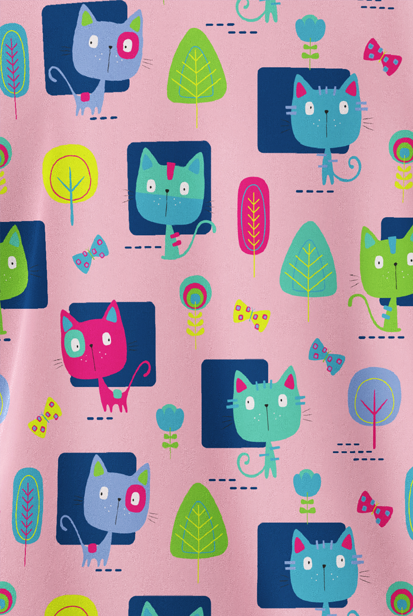 Butter-Soft STRETCH Pawsitive Vibes Royal Women's 2-Pocket V-Neck Print Scrub Top