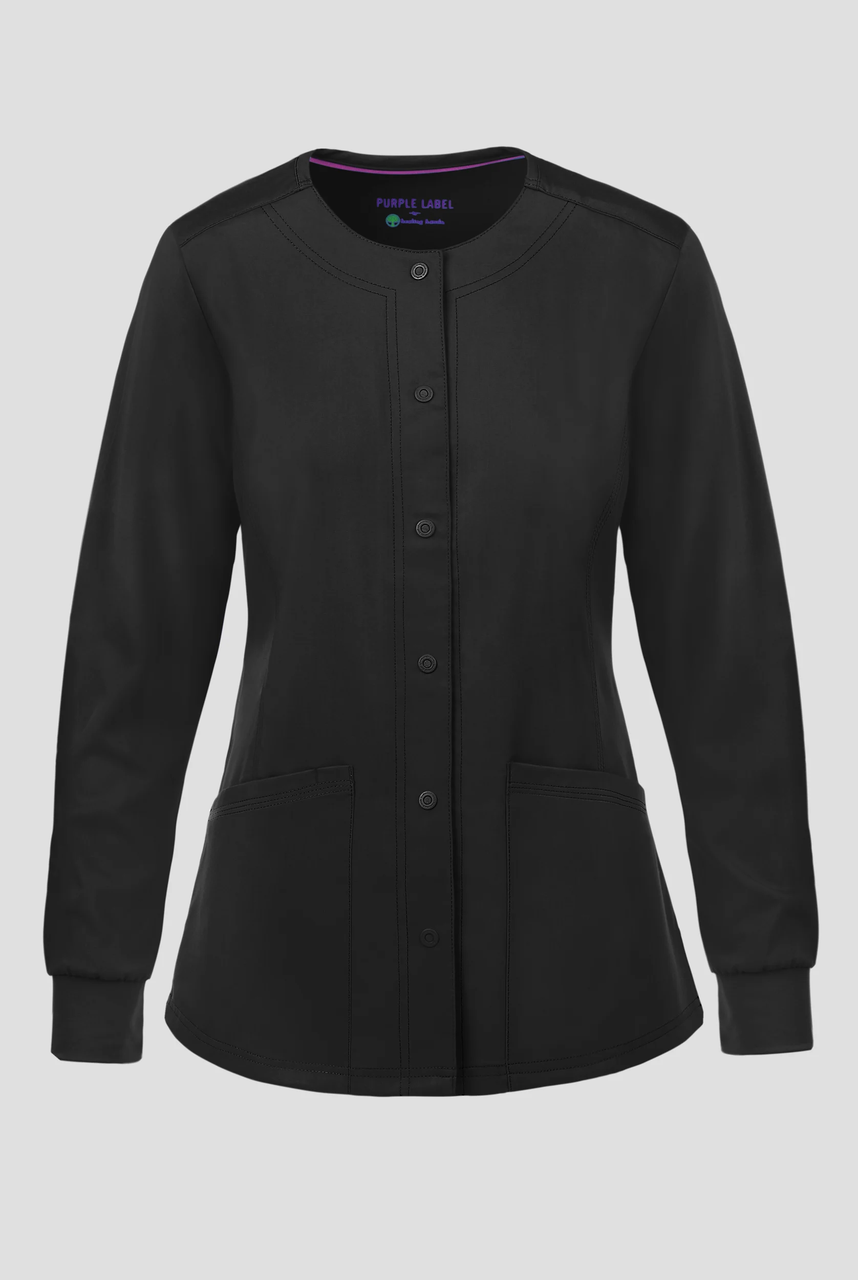 Healing Hands Purple Label Daisy Women's 4-Pocket STRETCH Scrub Jacket