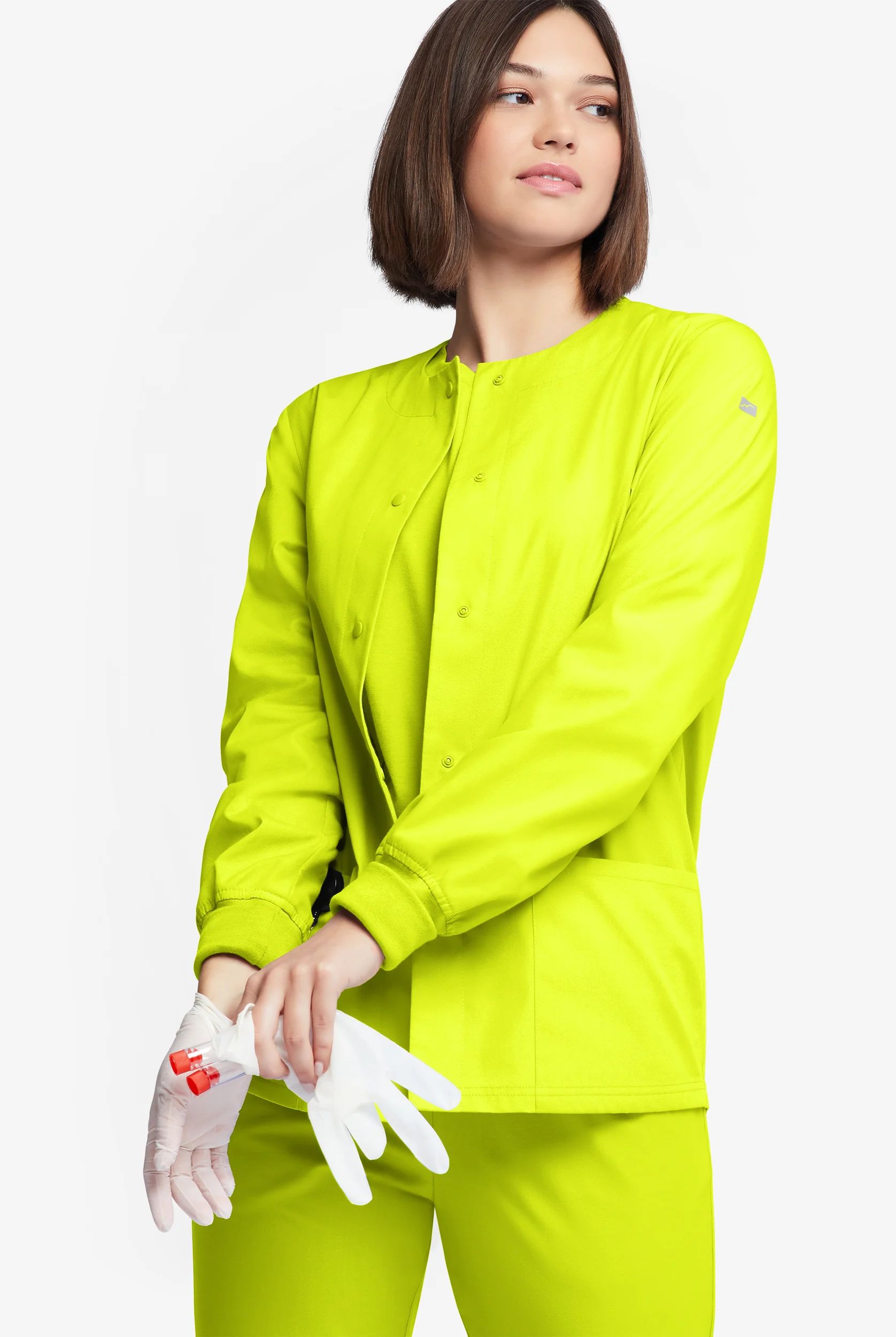 Butter-Soft Originals Women's 3-Pocket Warm-up Scrub Jacket