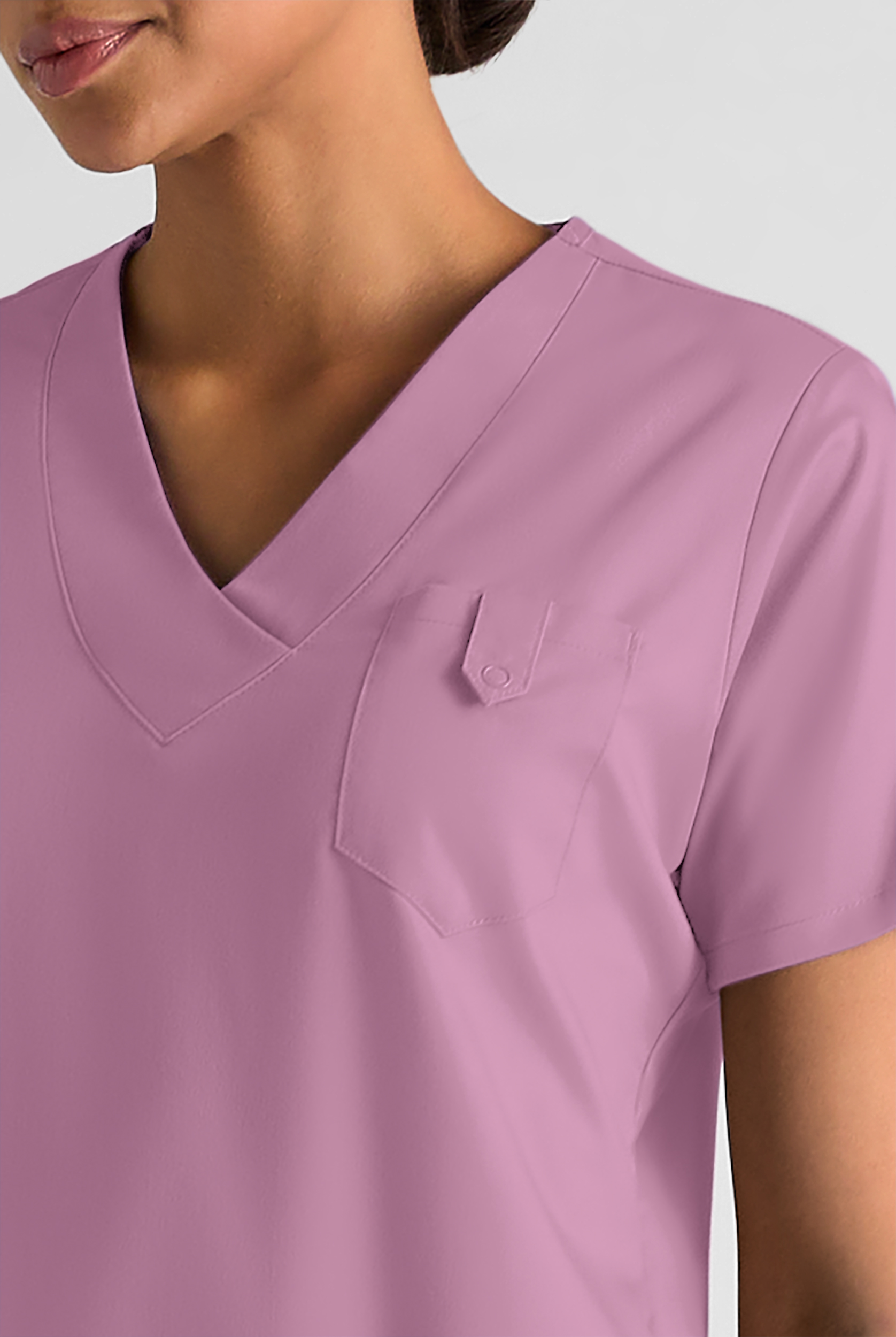 Butter-Soft STRETCH Women's 6-Pocket V-Neck Scrub Top