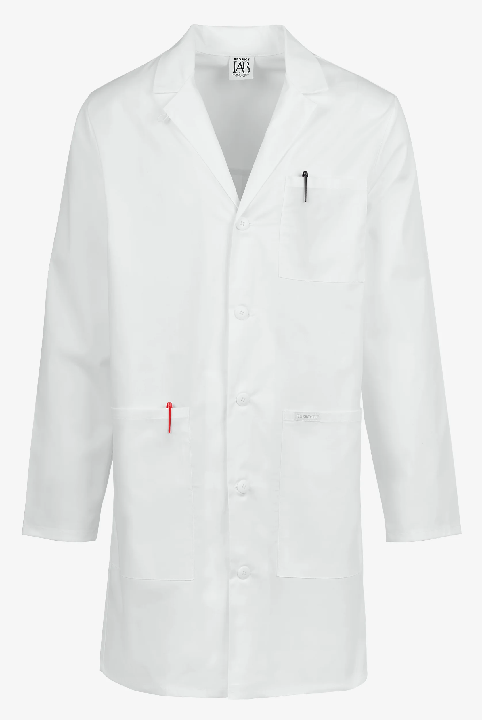 Cherokee Project Men's 38" 3-Pocket Lab Coat