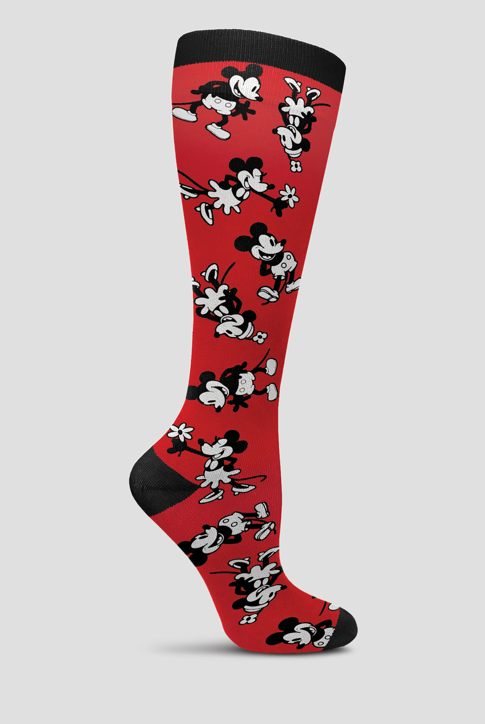 Prestige Women's Soft Comfort Steamboat Willie 15-20 mmHG Compression Socks