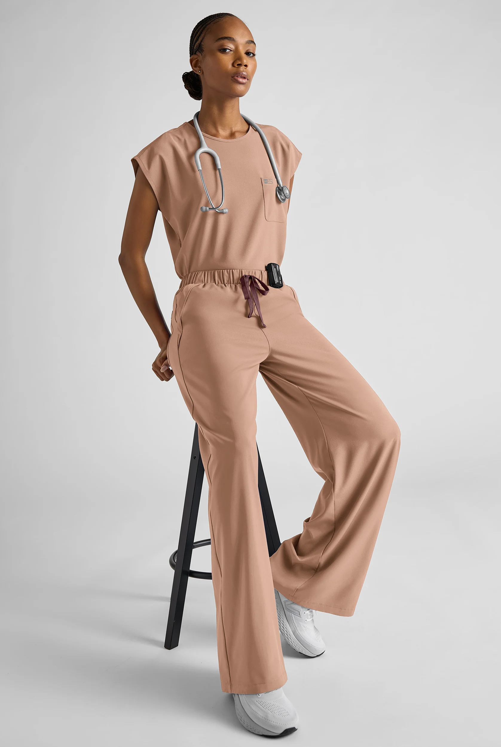 Easy STRETCH Gracie Women's Dolman Sleeve Crew Neck Scrub Top