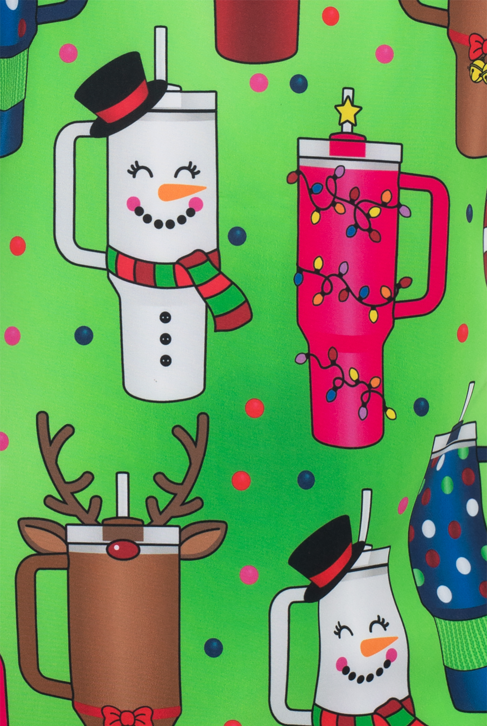 Zavate Ava Therese Drink Up Women's 2-Pocket STRETCH V-Neck Print Scrub Top