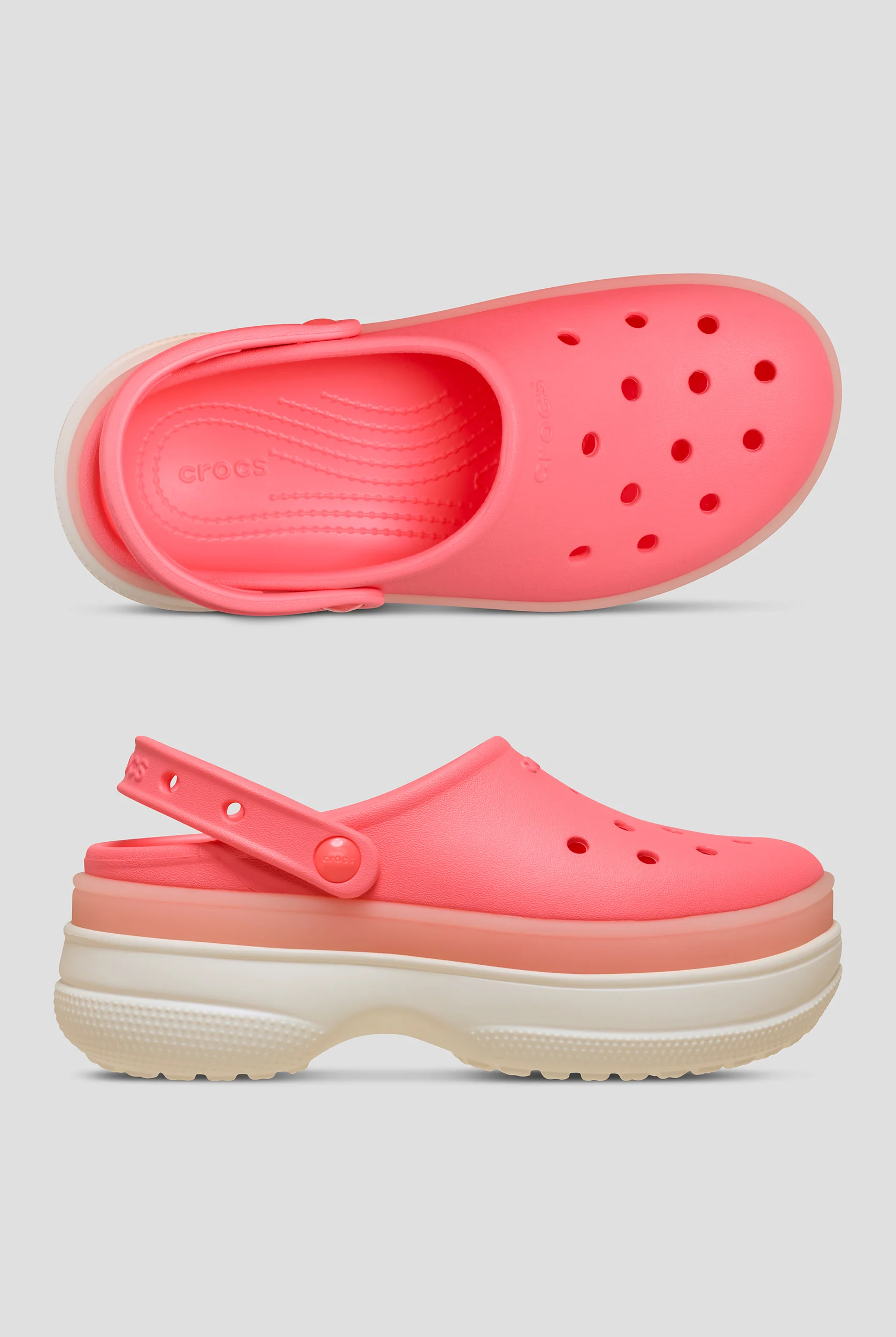 Crocs&trade; Women's Guava Frosted Classic Stacked Clog
