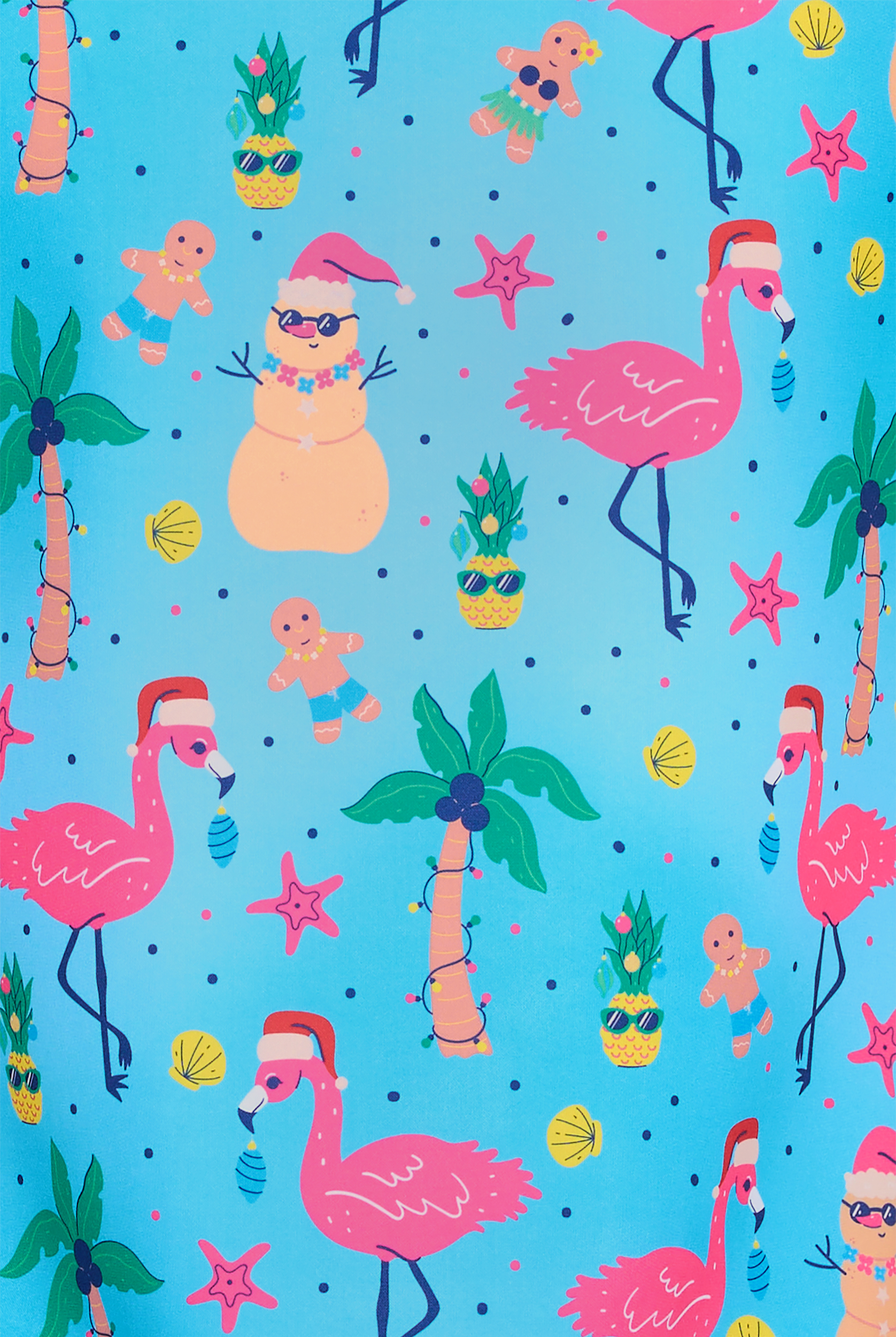 Zavate Ava Therese Merry In The Tropics Women's 2-Pocket STRETCH V-Neck Print Scrub Top