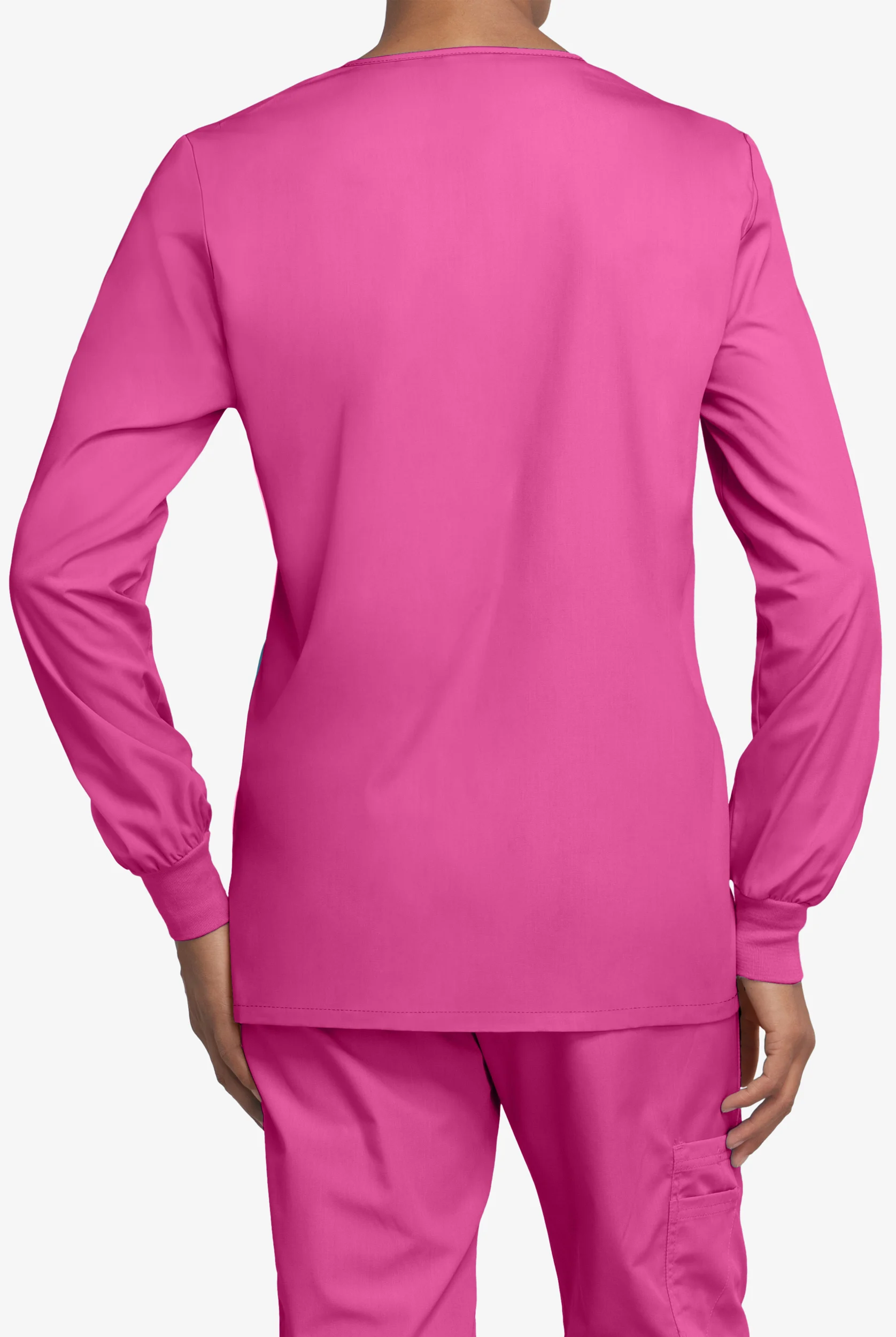 Cherokee Workwear Women's 3-Pocket Snap Front Scrub Jacket