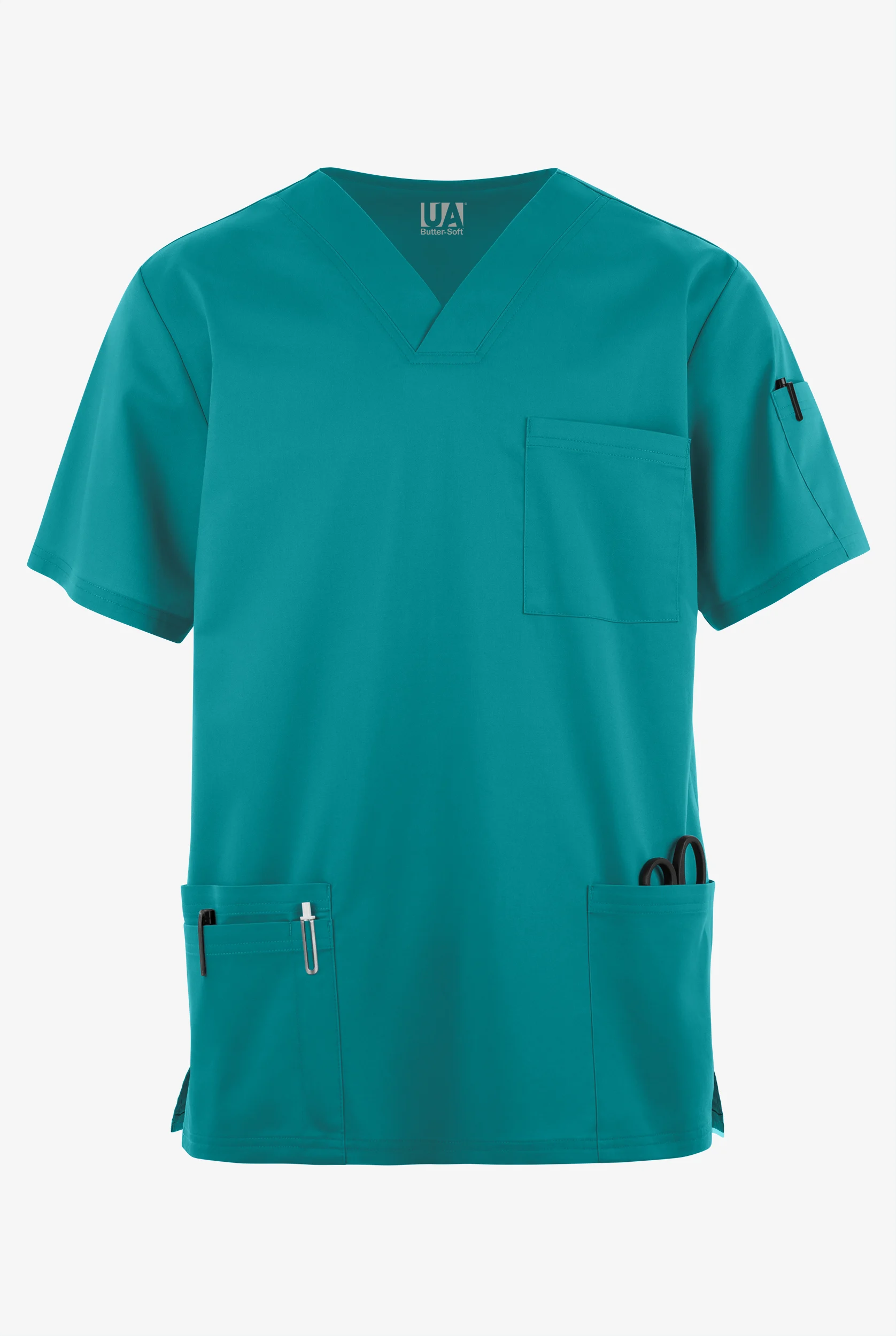Butter-Soft STRETCH Men's 6-Pocket V-Neck Scrub Top