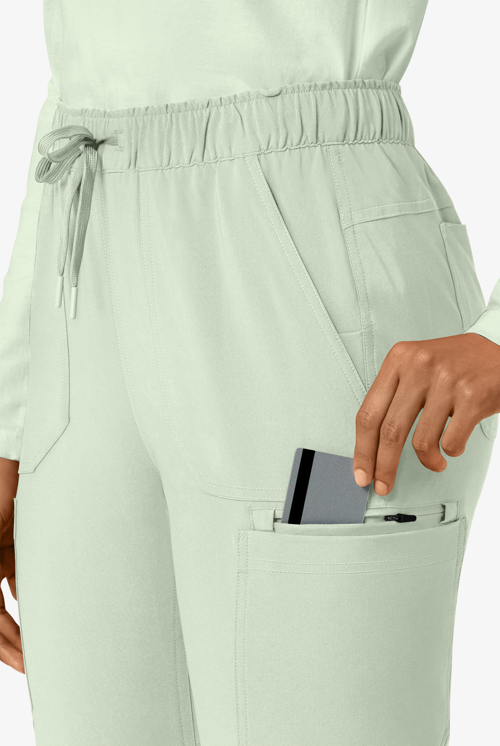 Pantalón médico Carhartt Cross-Flex Force STRETCH estilo cargo con cordón y 7 bolsillos para mujer