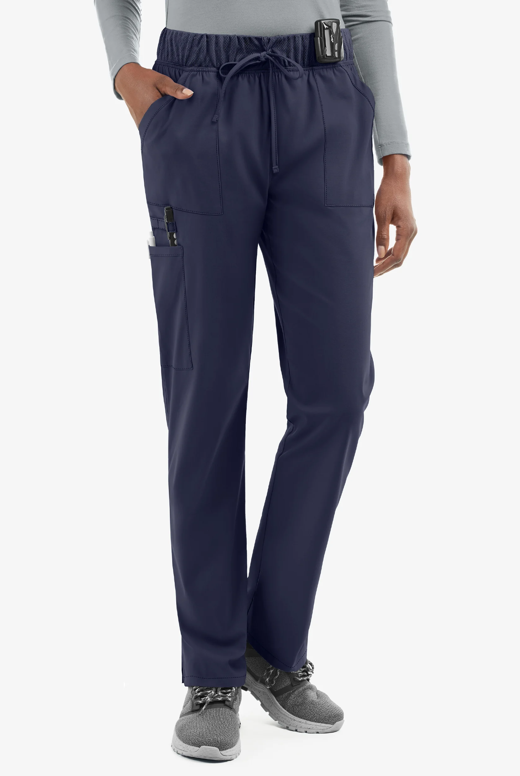 UA Exclusive Cherokee Workwear Professionals Active Women's 5-Pocket STRETCH Tapered Leg Scrub Pants