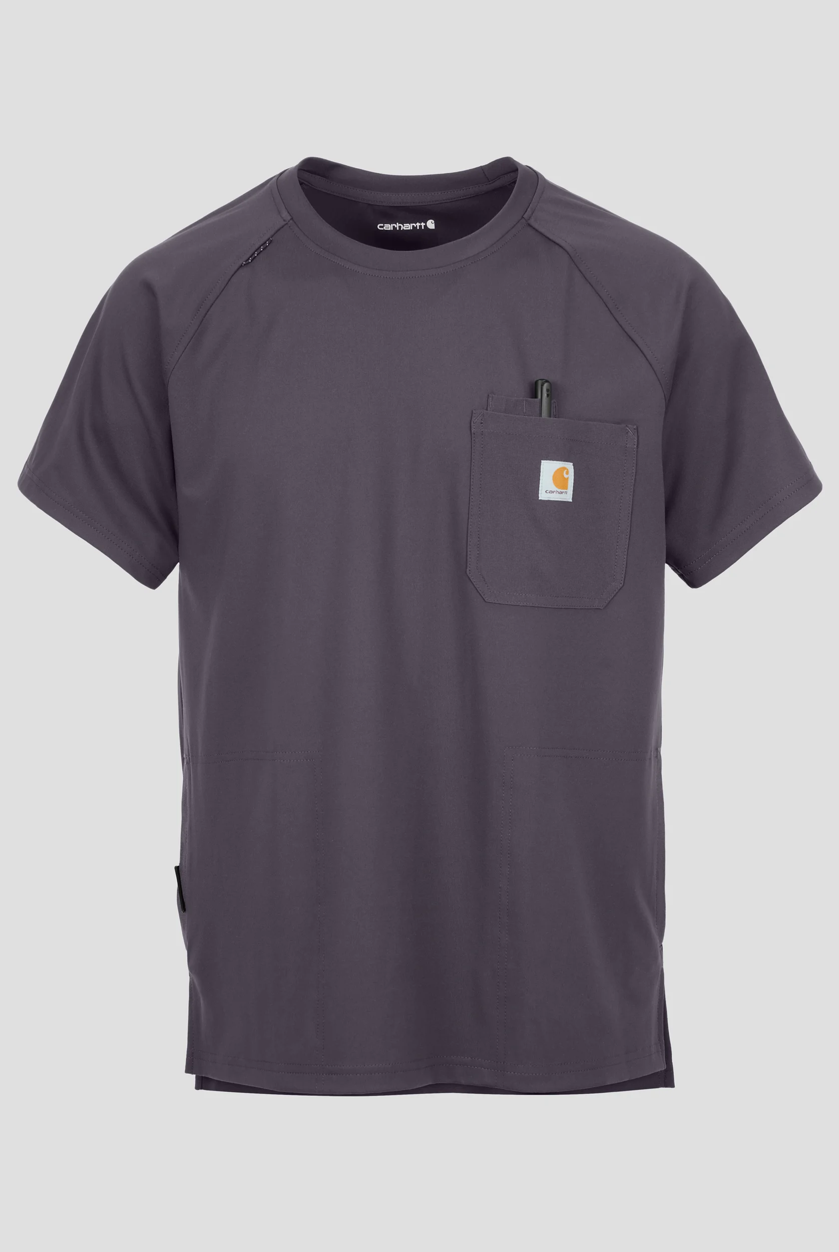 Camisa m&eacute;dica Carhartt Force&reg; Cross-Flex Knits STRETCH con cuello redondo y 5 bolsillos para hombre