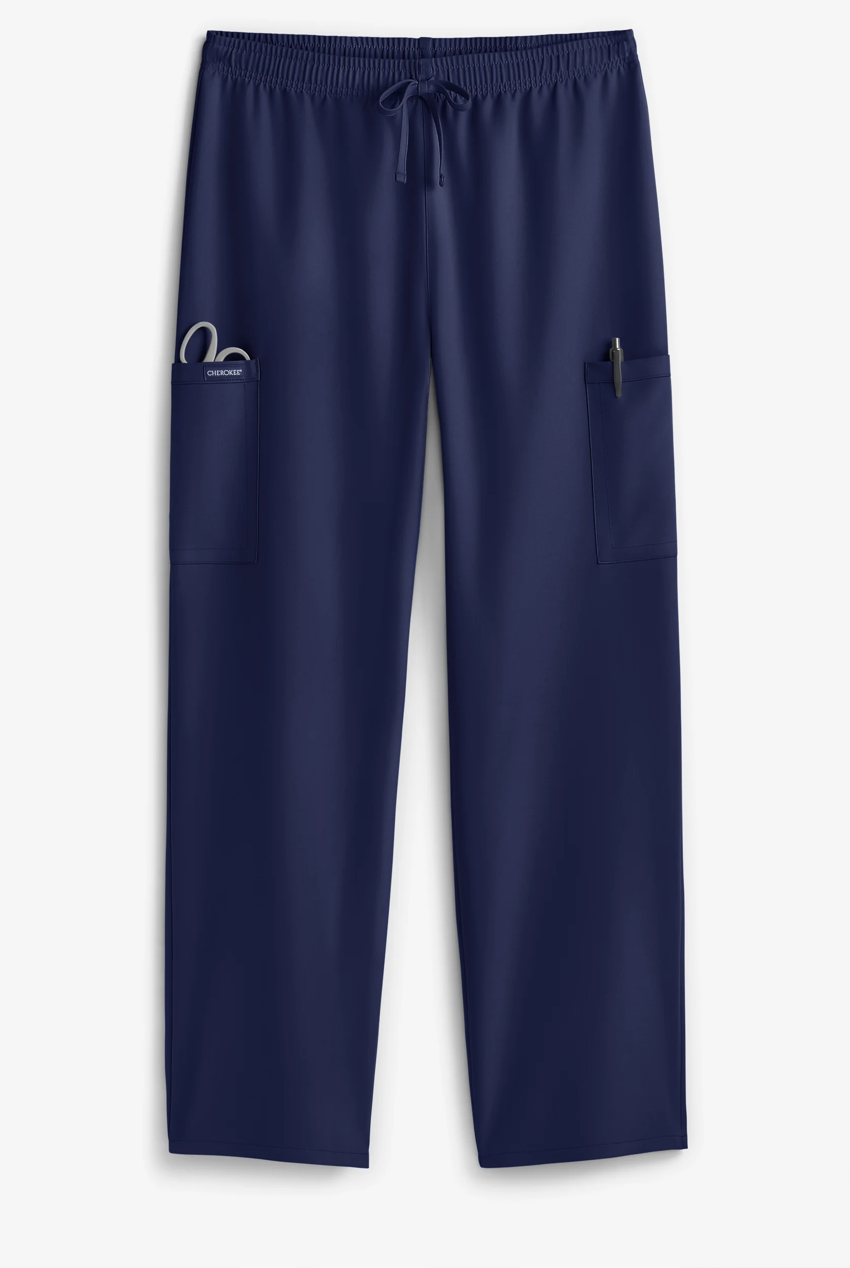 Cherokee Workwear Originals Ultra Unisex 3-Pocket Drawstring Straight Leg Scrub Pants - Tall