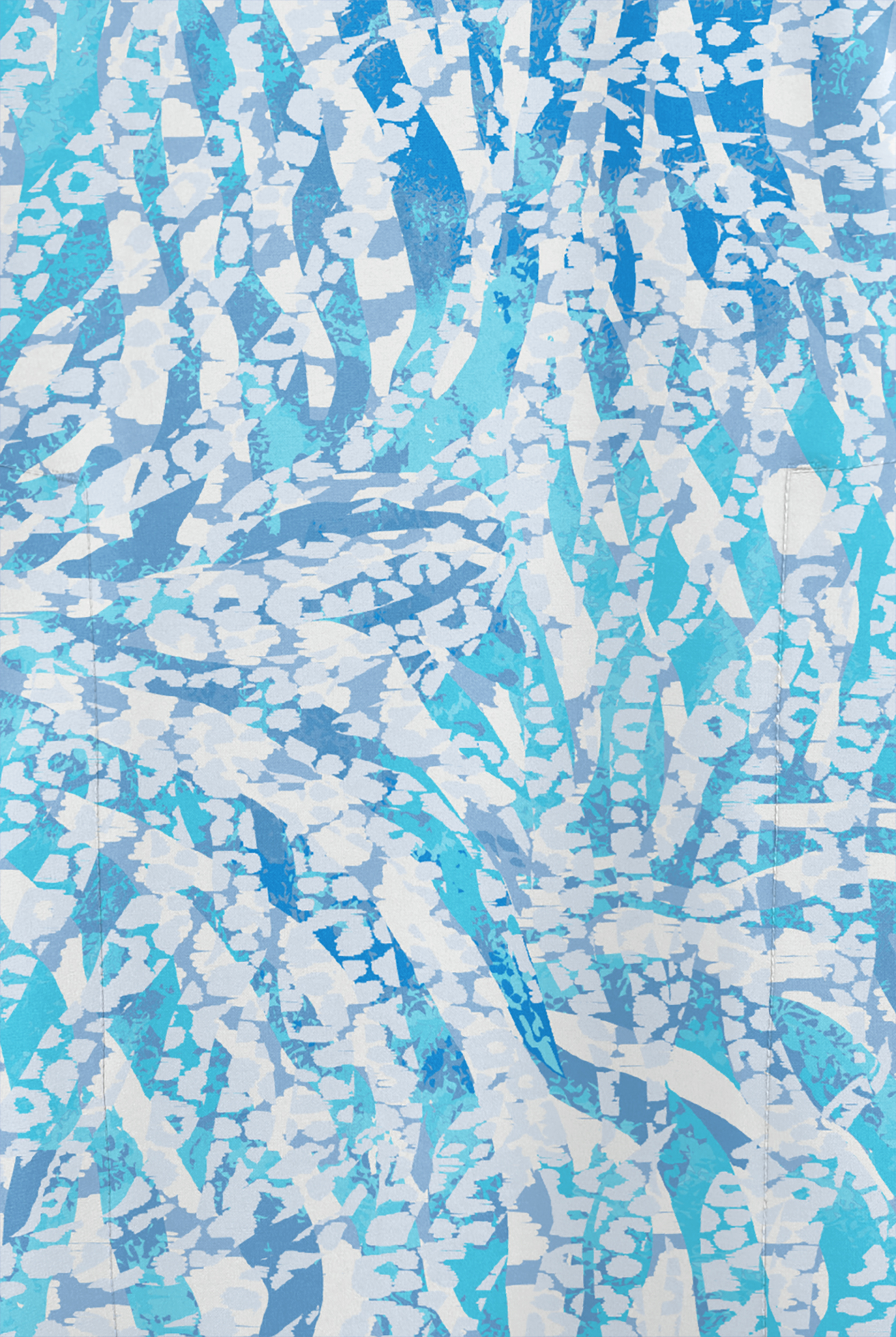 Easy STRETCH Spirit Animal Women's 3-Pocket High Low V-Neck Print Scrub Top