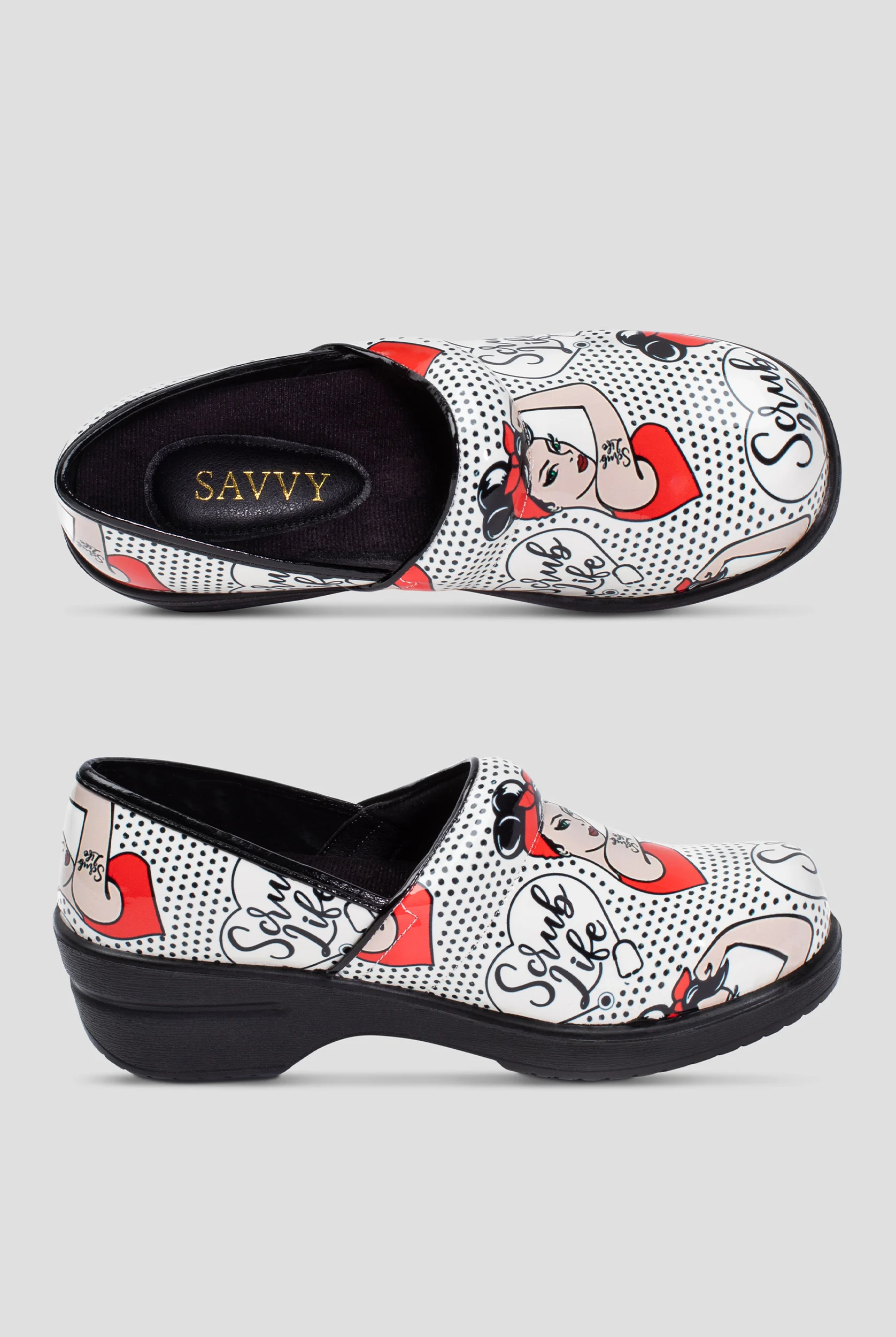 Savvy Women's Brandy Scrub Life Clogs