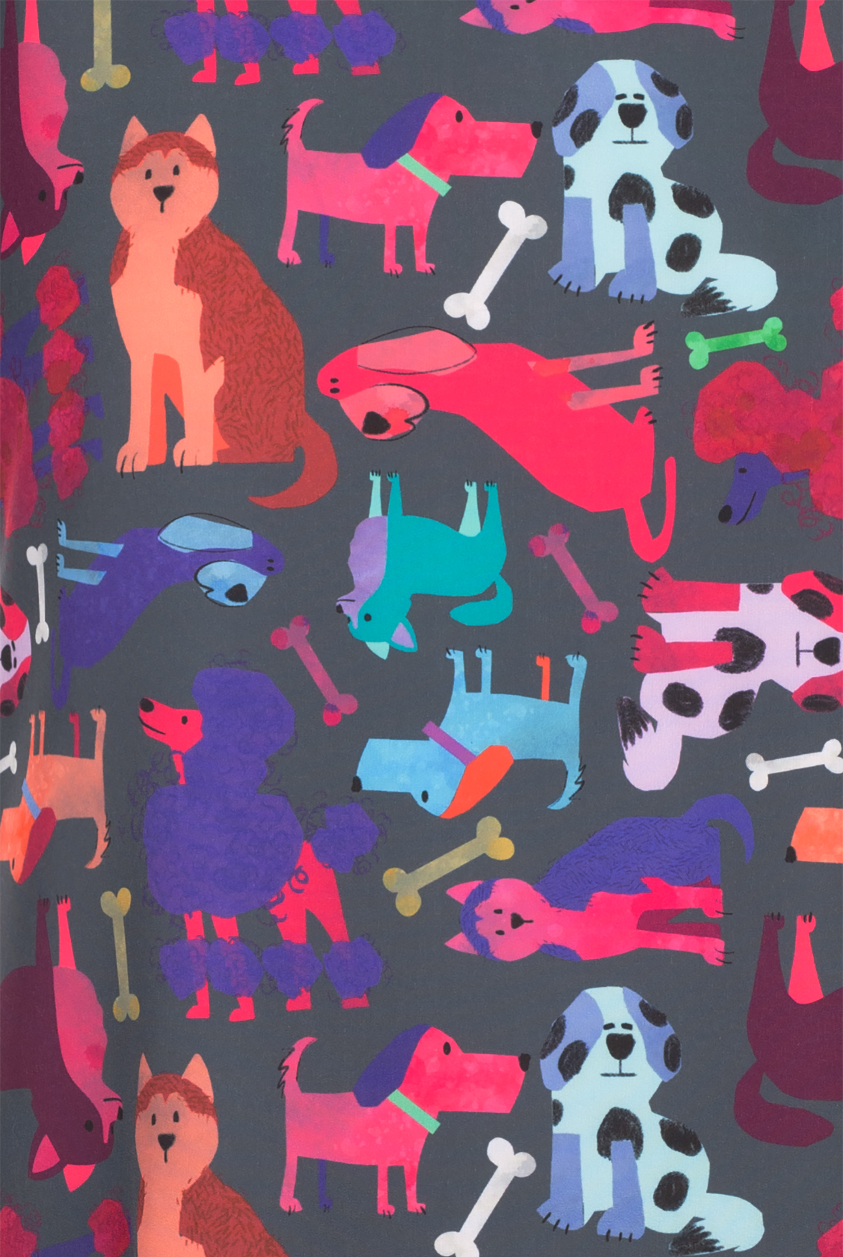 Zoe & Chloe Paw Squad Women's 2-Pocket STRETCH V-Neck Print ScrubTop