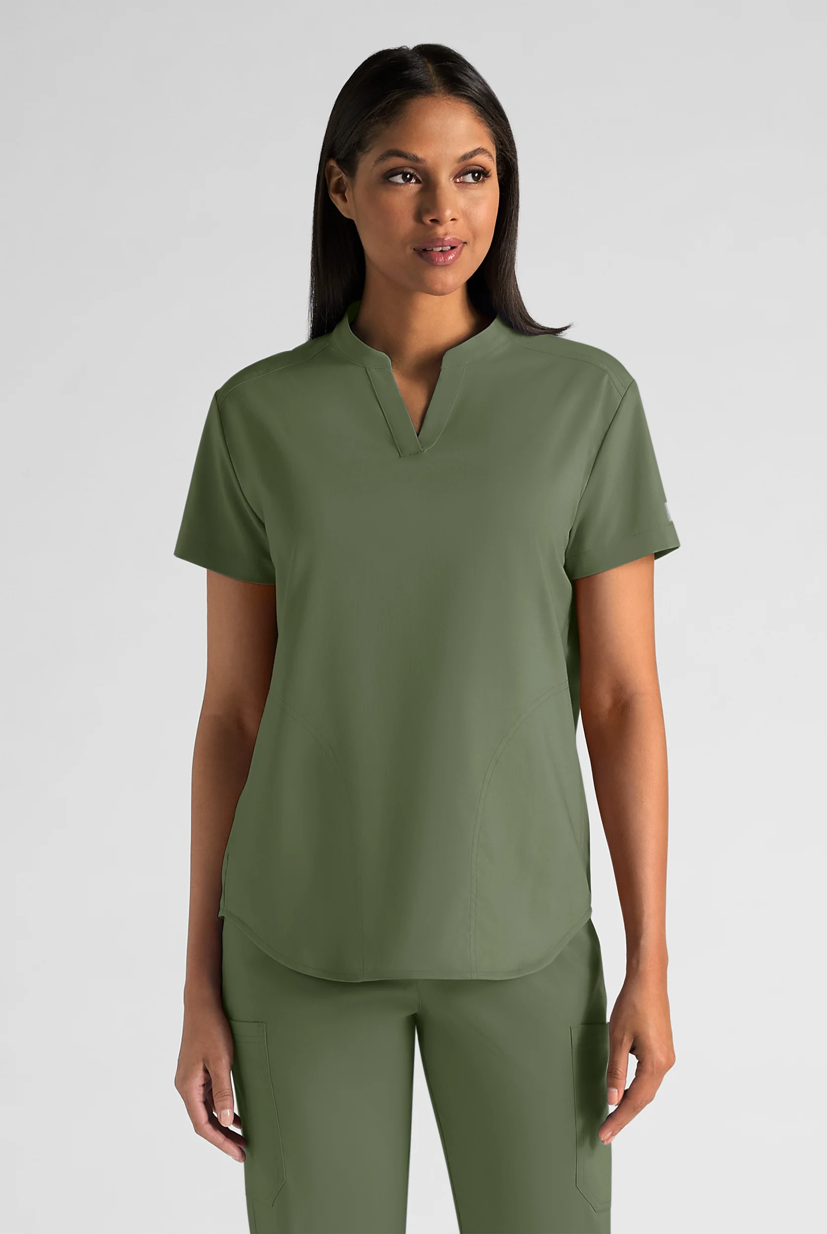 Butter-Soft STRETCH FLXTEK+ Women's 2-Pocket Oversized Henley Scrub Top