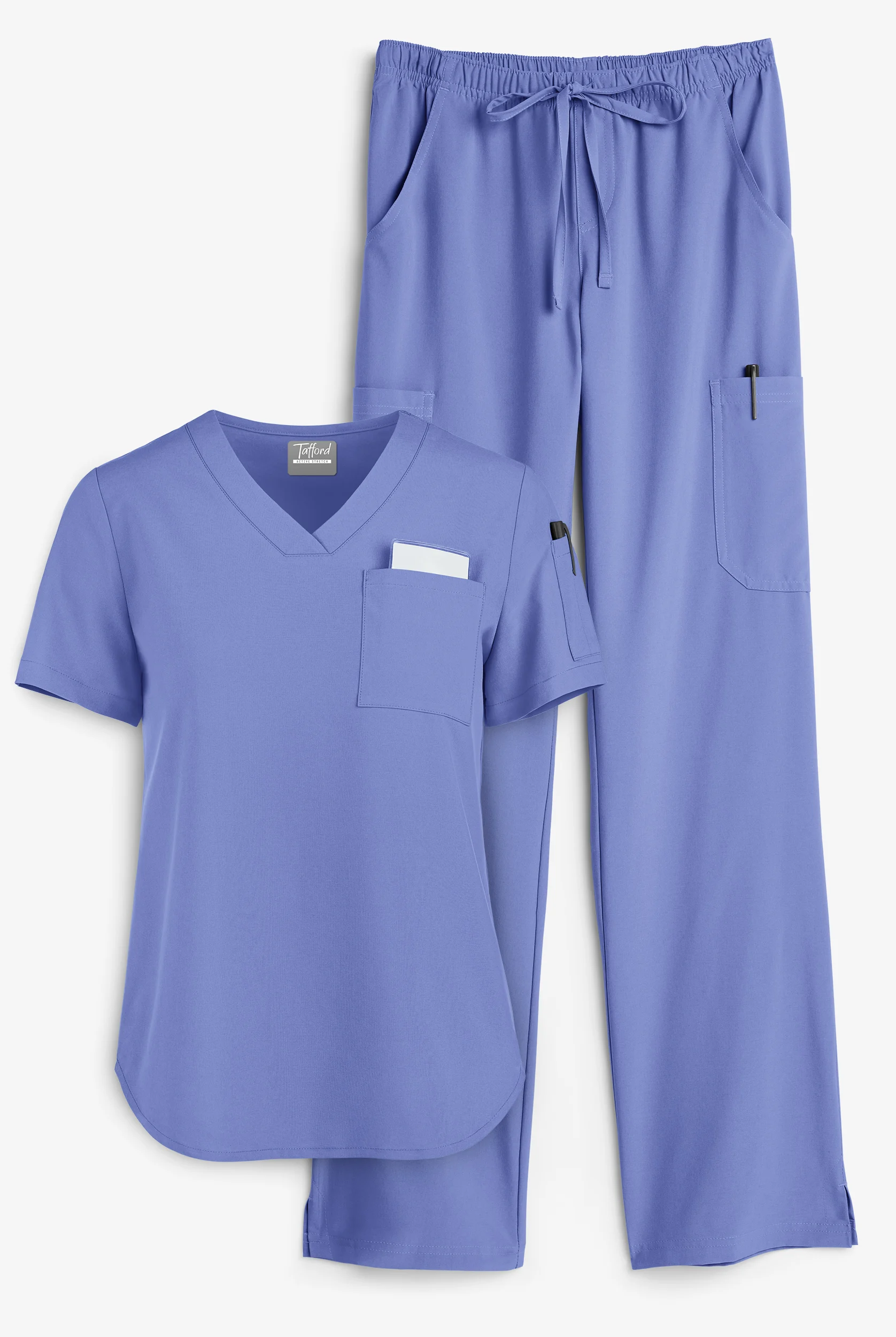 Tafford Active Stretch Women's 7-Pocket Scrub Set