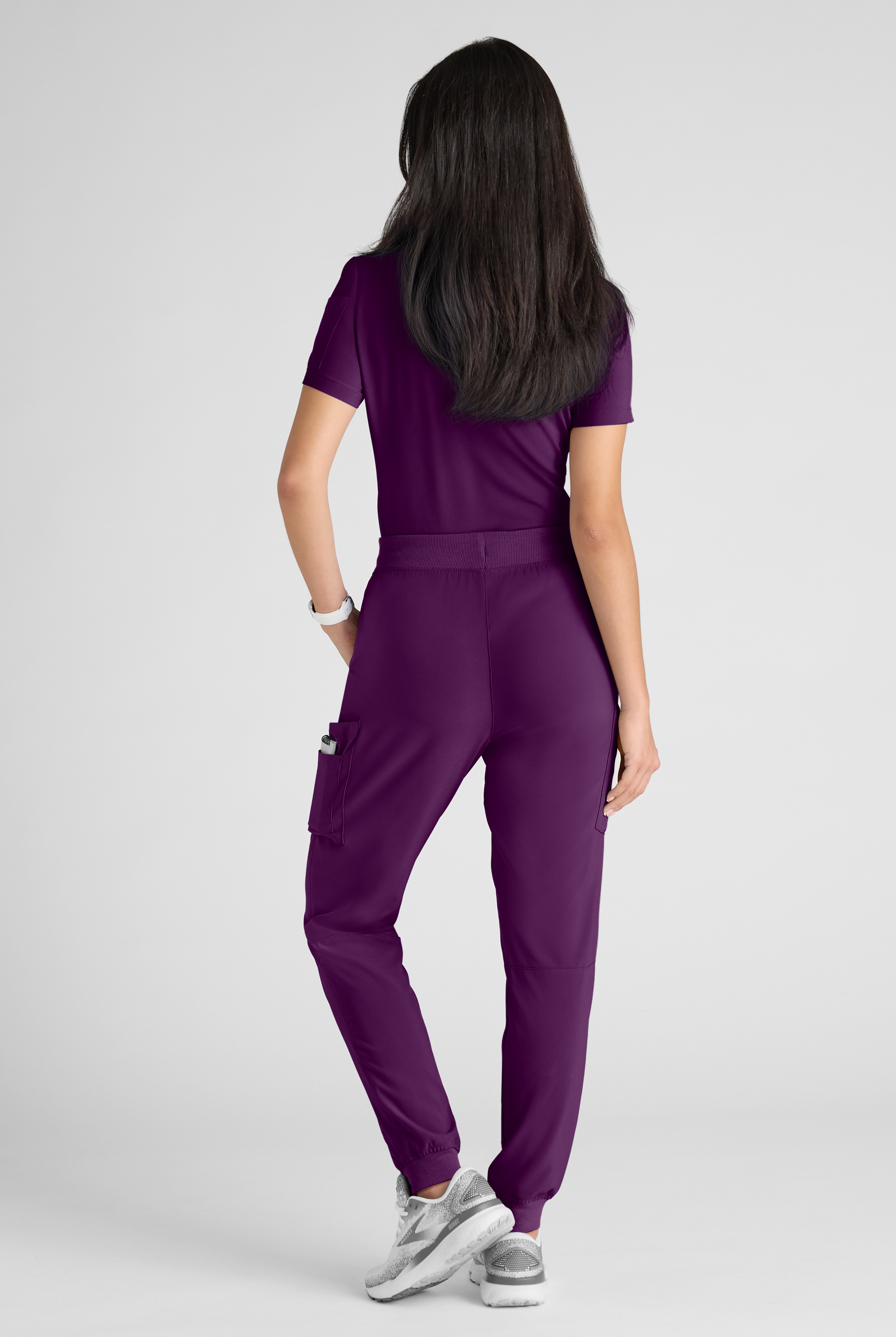 Easy STRETCH Women's 10-Pocket Scrub Set