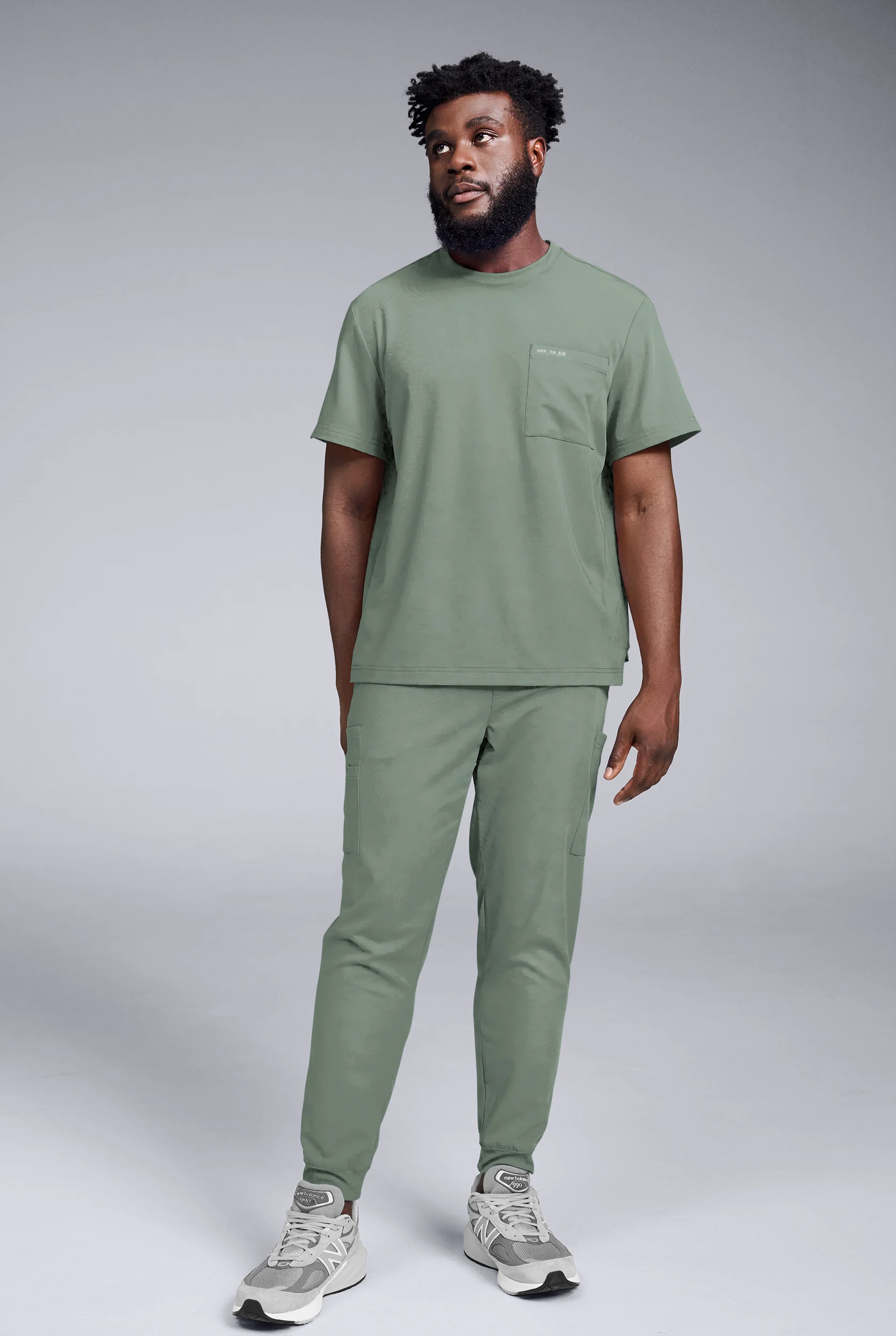 Hypothesis S-R Shift Ready Men's Crew Neck & Jogger Scrub Set