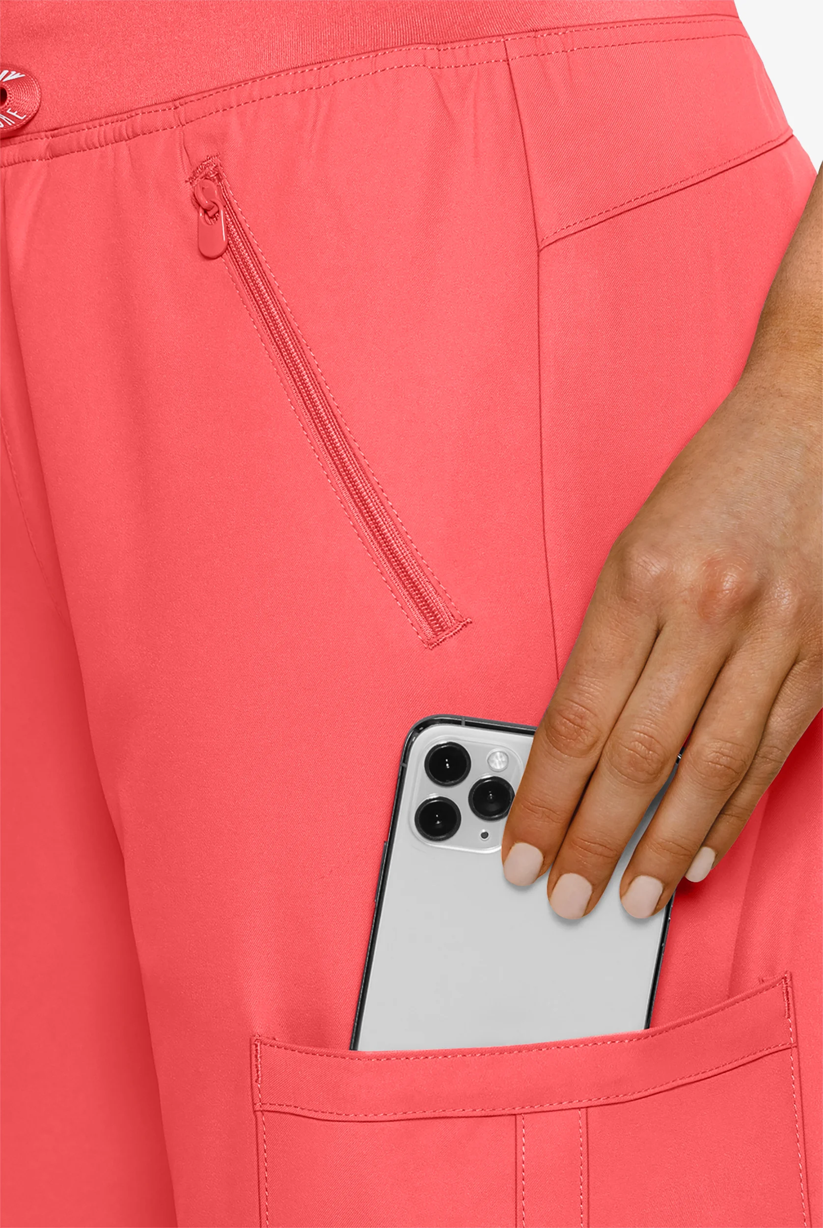 Med Couture Insight Women's 4-Pocket Zipper Cargo Pocket Scrub Pants