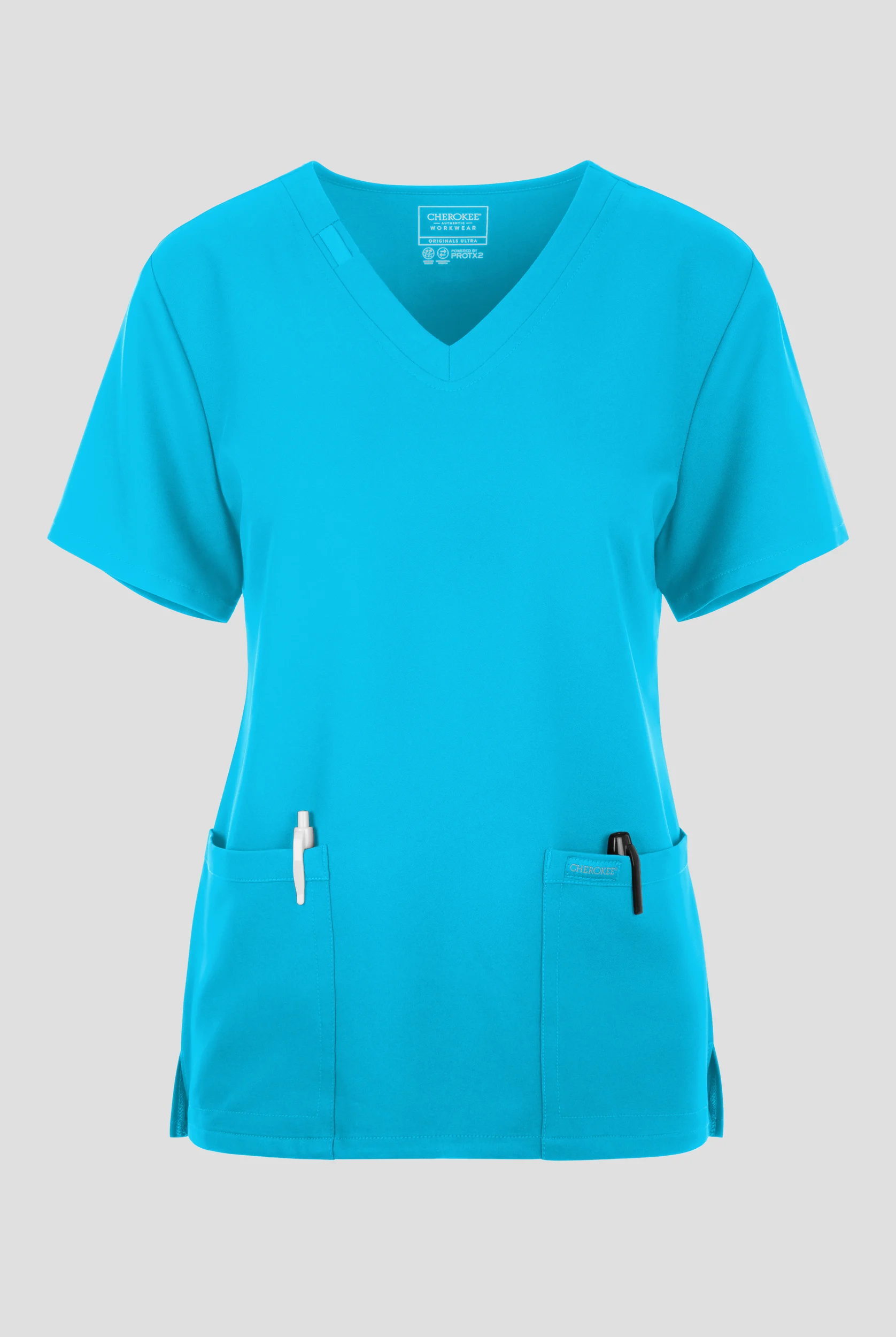 Cherokee Workwear Originals Ultra Women's 2-Pocket V-Neck Scrub Top