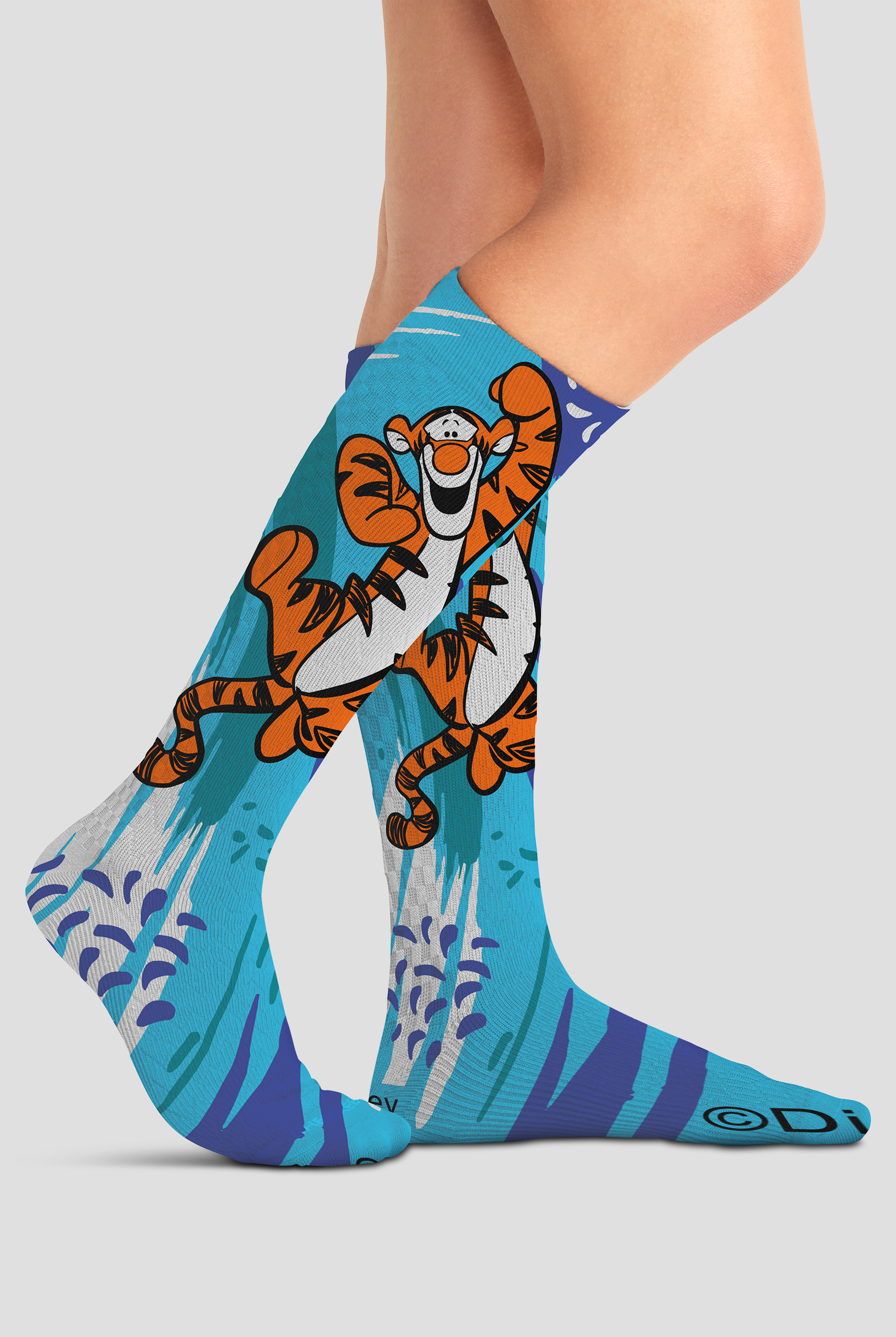 Tooniforms Tigger Splash Women's 10-15 mmHg Light Compression Socks