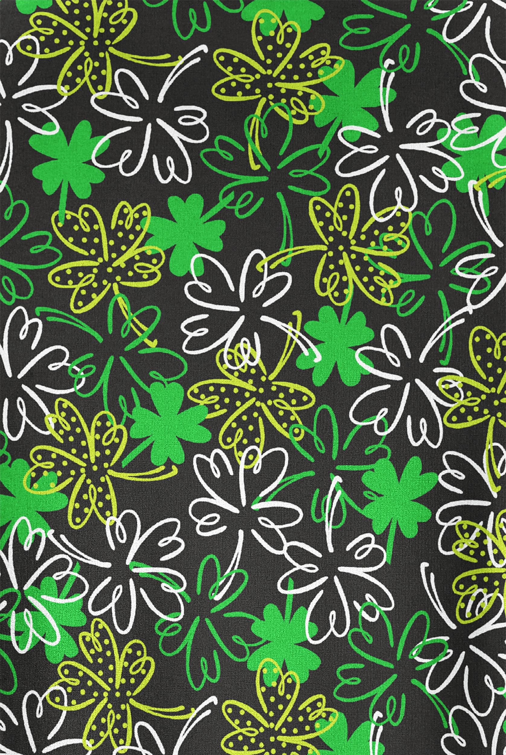 Butter-Soft STRETCH Lucky Me Women's 5-Pocket V-Neck Print Scrub Top