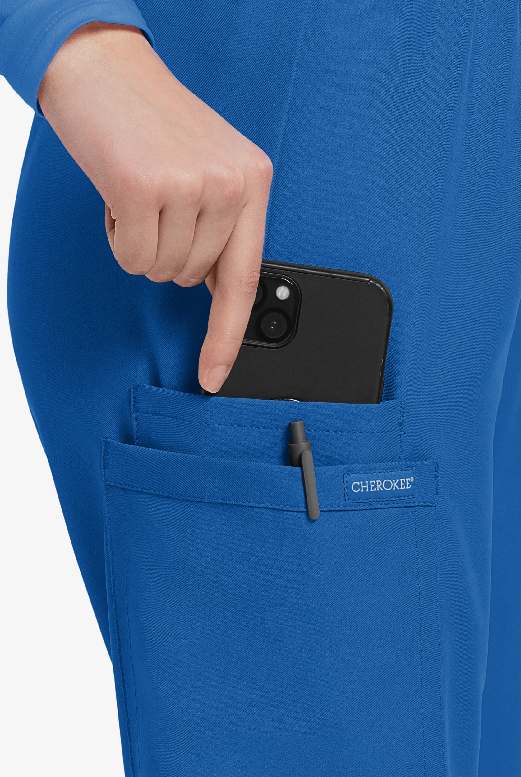 Cherokee Workwear Originals Ultra Women's 3-Pocket Pull-on Slim Leg Scrub Pants