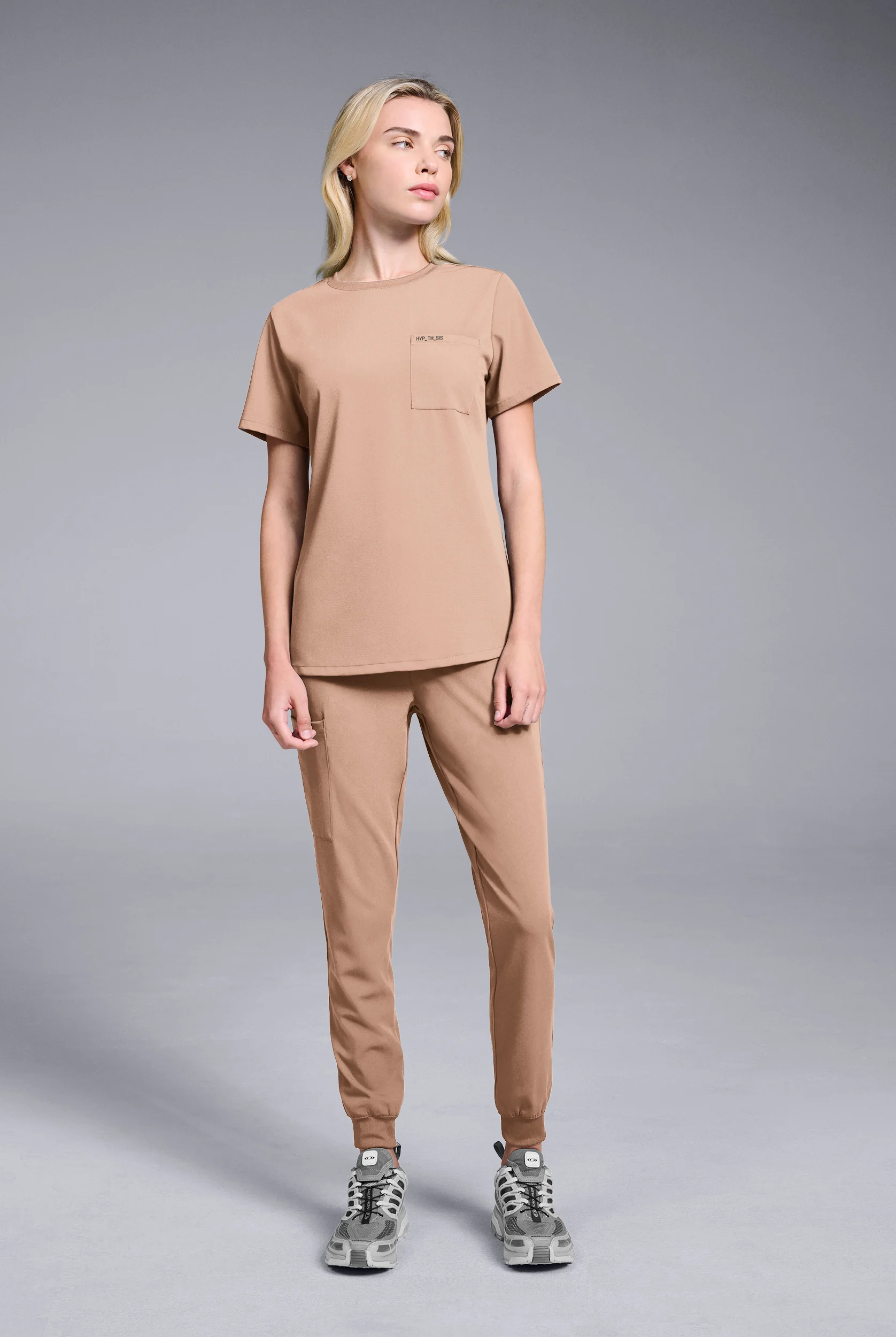 Hypothesis Women's Base Crew-Neck Tuck-In Scrub Top