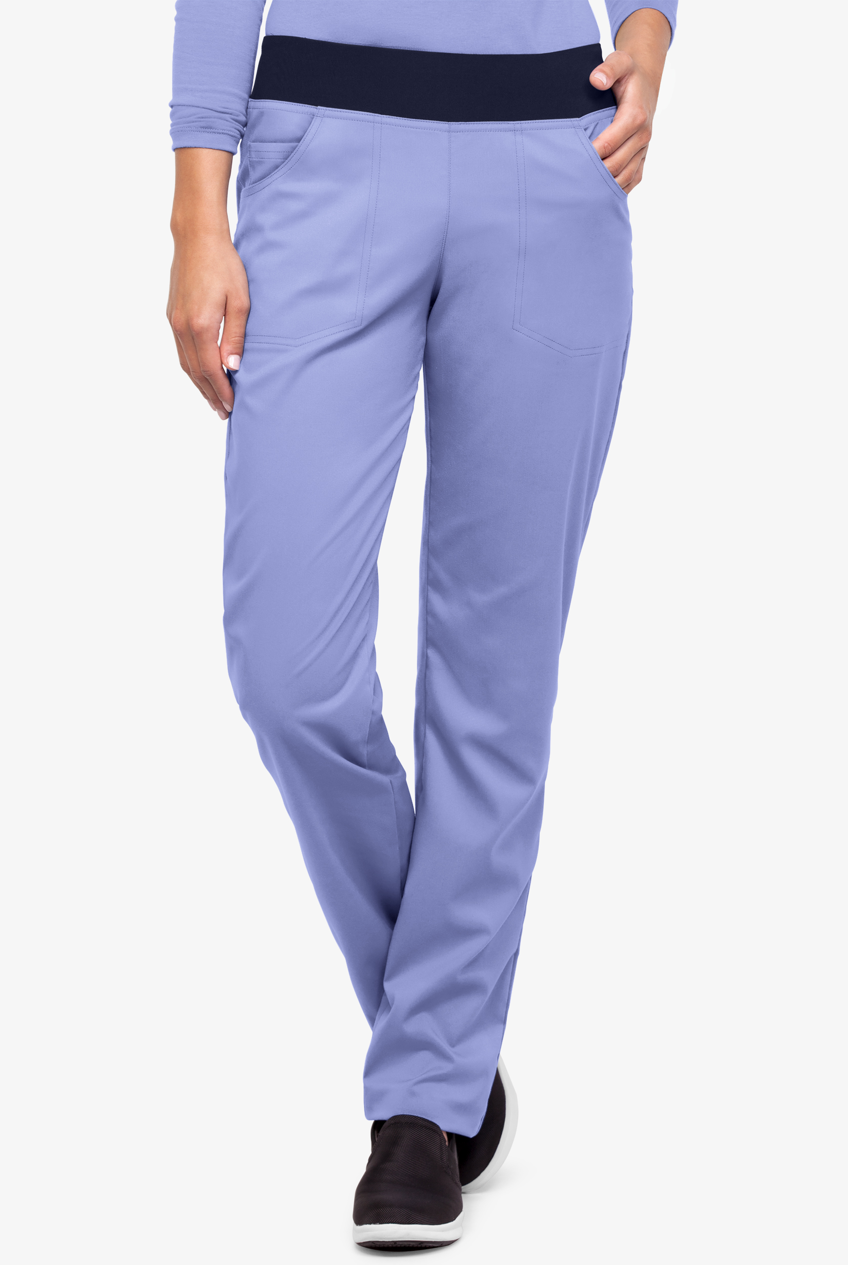Strictly Scrubs Women's 3-Pocket Straight Leg Yoga Scrub Pants