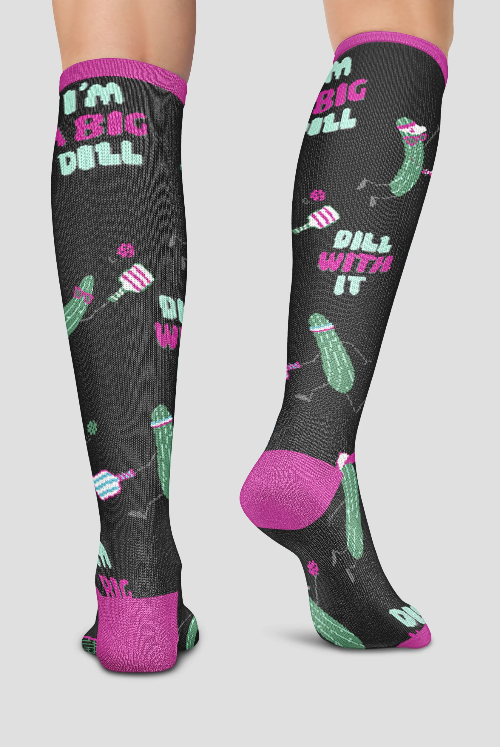 Cherokee I'm A Big Dill Women's 10-15 mmHg Light Compression Socks