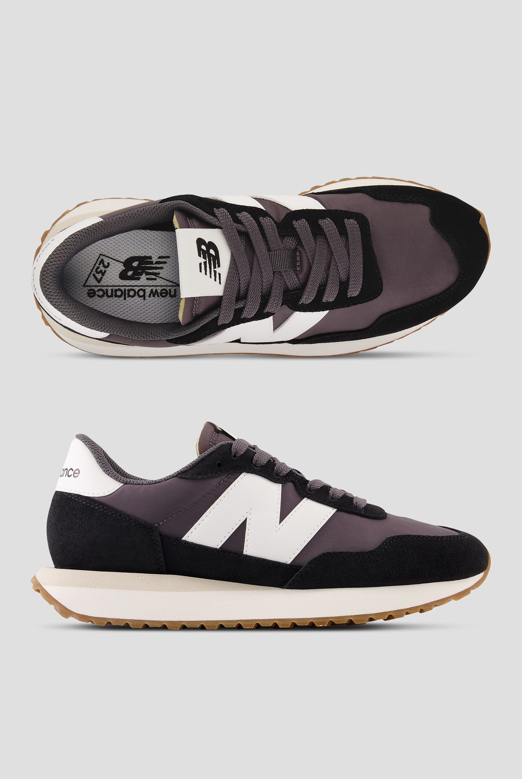 New Balance Women's 237 Black / Magnet / Sea Salt Athletic Lace Up Shoes