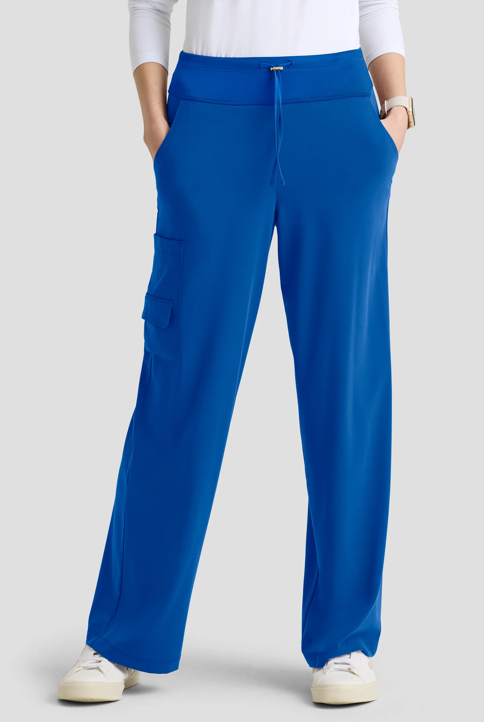Grey's Anatomy by Barco Cultivate Aria Women's 6-Pocket STRETCH Drawstring Wide Leg Scrub Pants