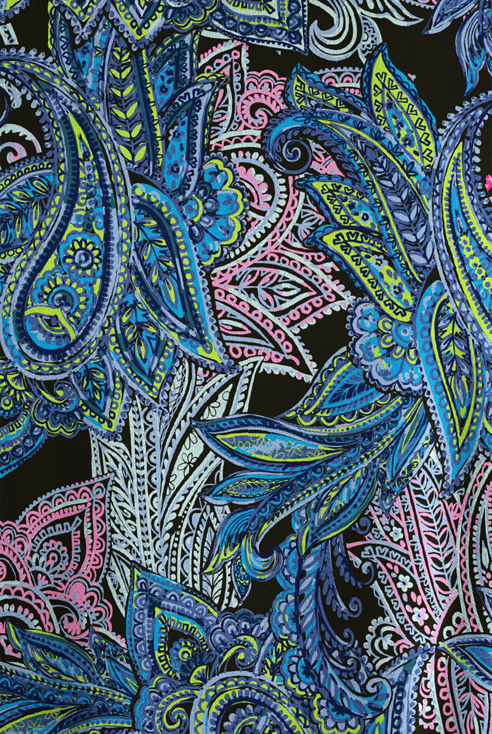 Blusa médica estampada Strictly Scrubs Layered Paisley Turquoise STRETCH estilo cruzado con 4 bolsillos para mujer