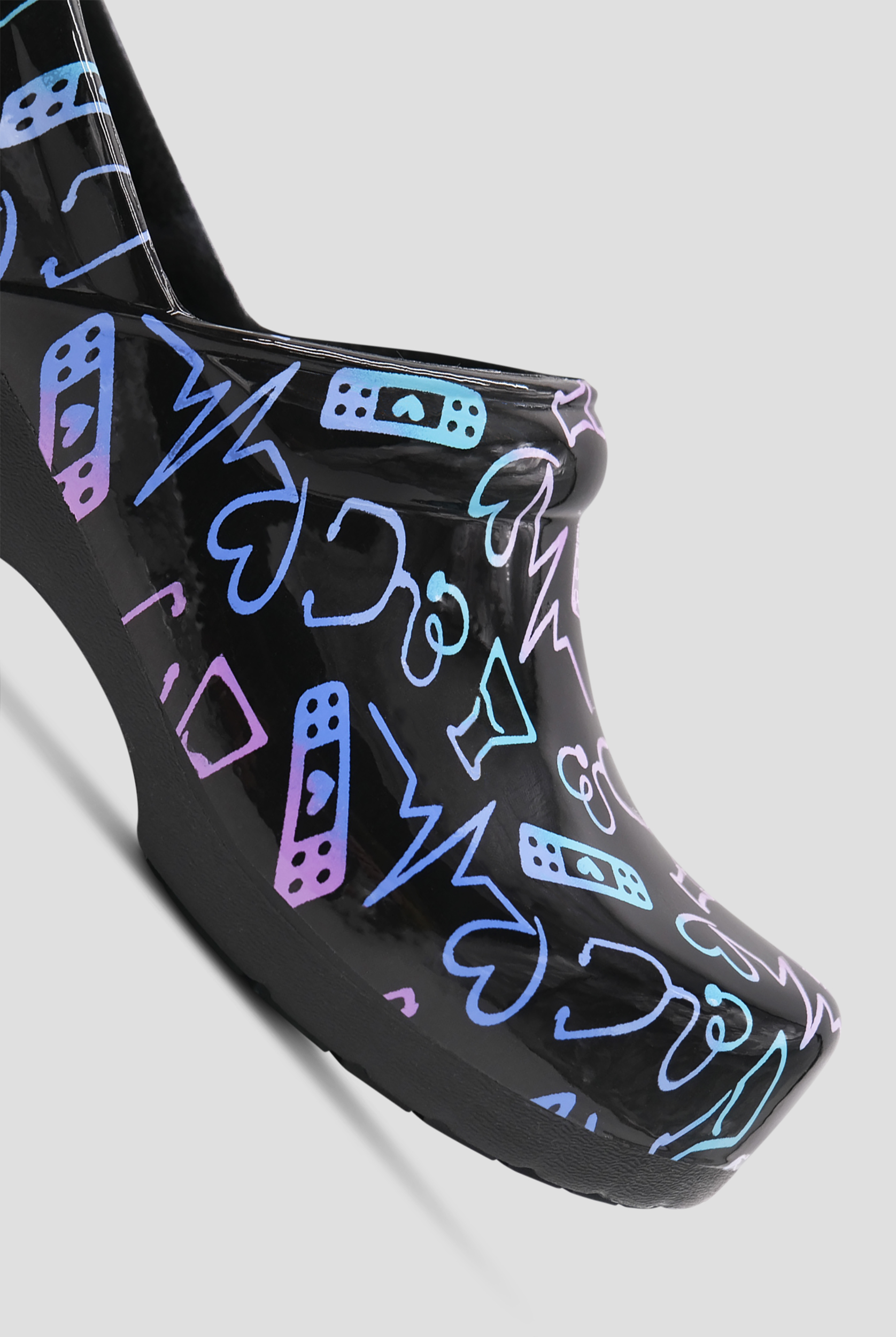 Anywear Women's Slip Resistant SR Angel Medical Icons Clogs