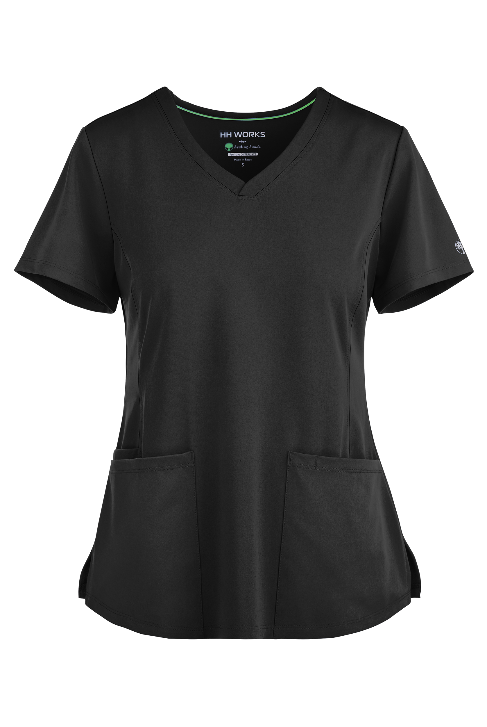 HH Works by Healing Hands Monica Women's 4-Pocket STRETCH V-Neck Scrub Top